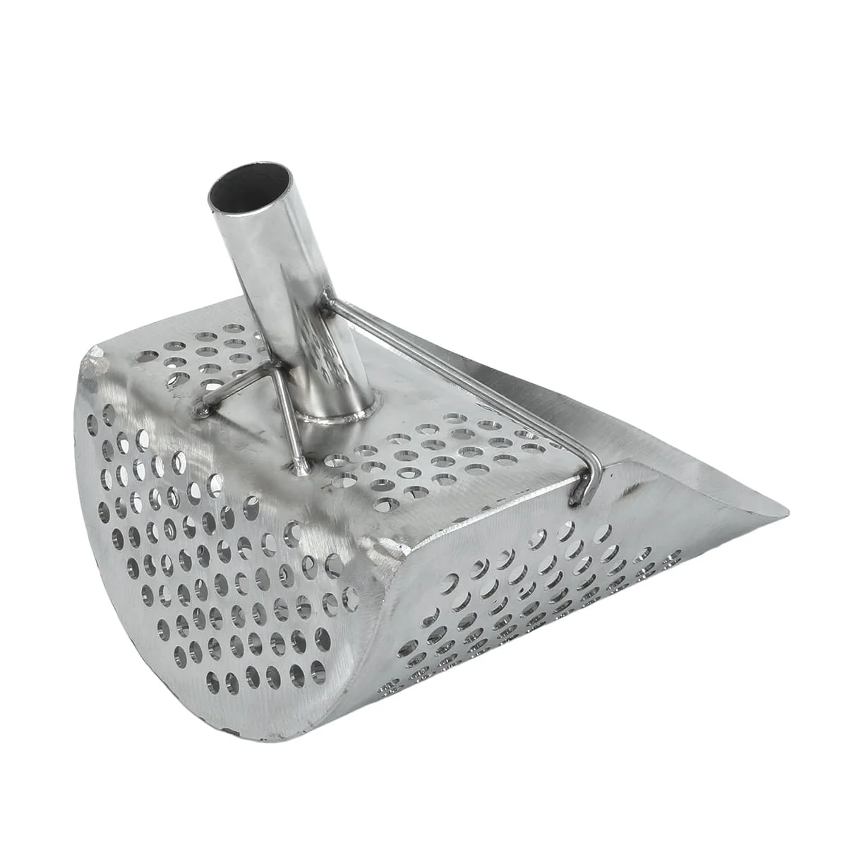 Dune Scoops Kraken 11" x 8" Stainless Steel Metal Detector Sand Scoop w/ Lg Round Holes - Image 2