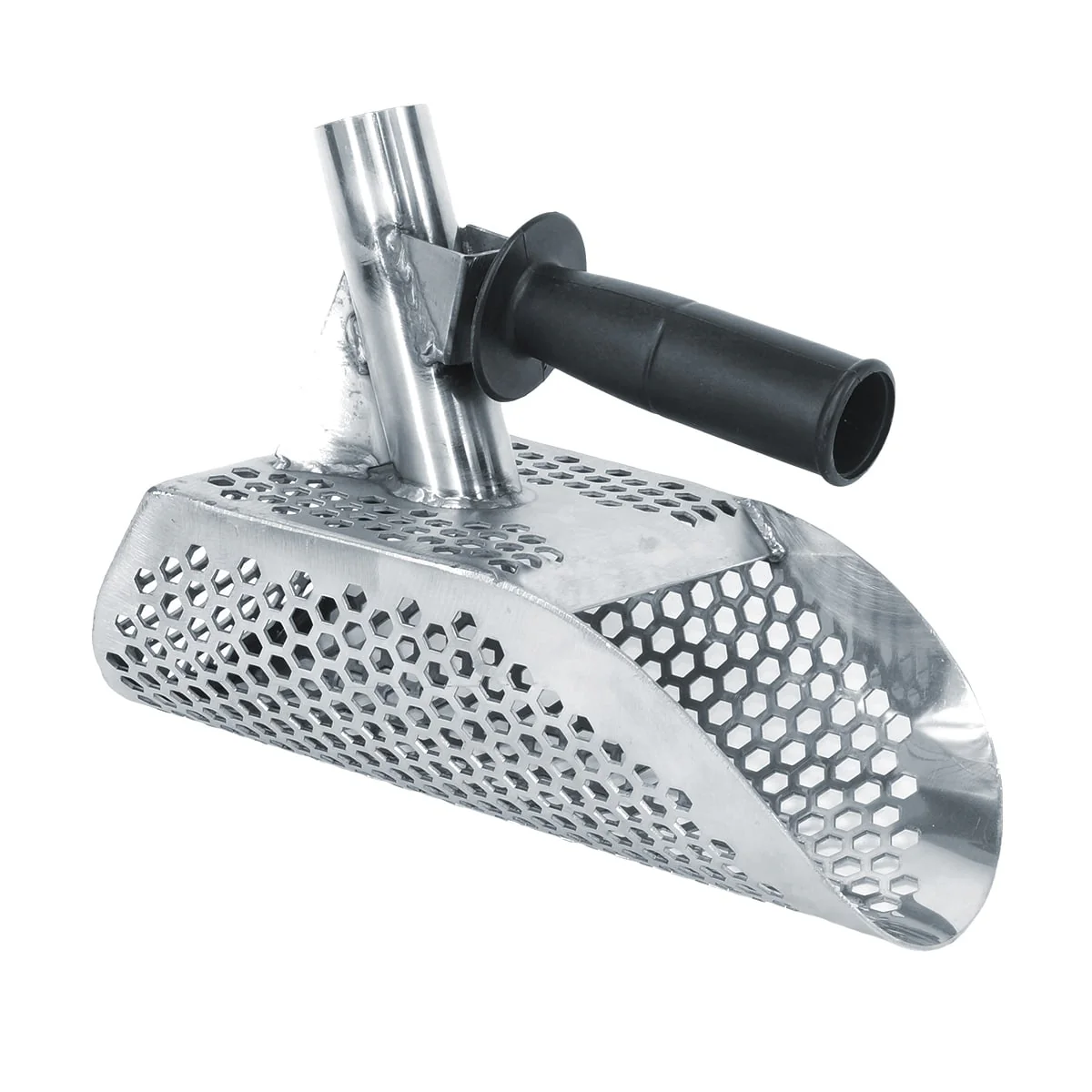 Dune Scoops Poseidon 10" x 5" Stainless Steel Metal Detector Sand Scoop Hexagon Holes - Image 2