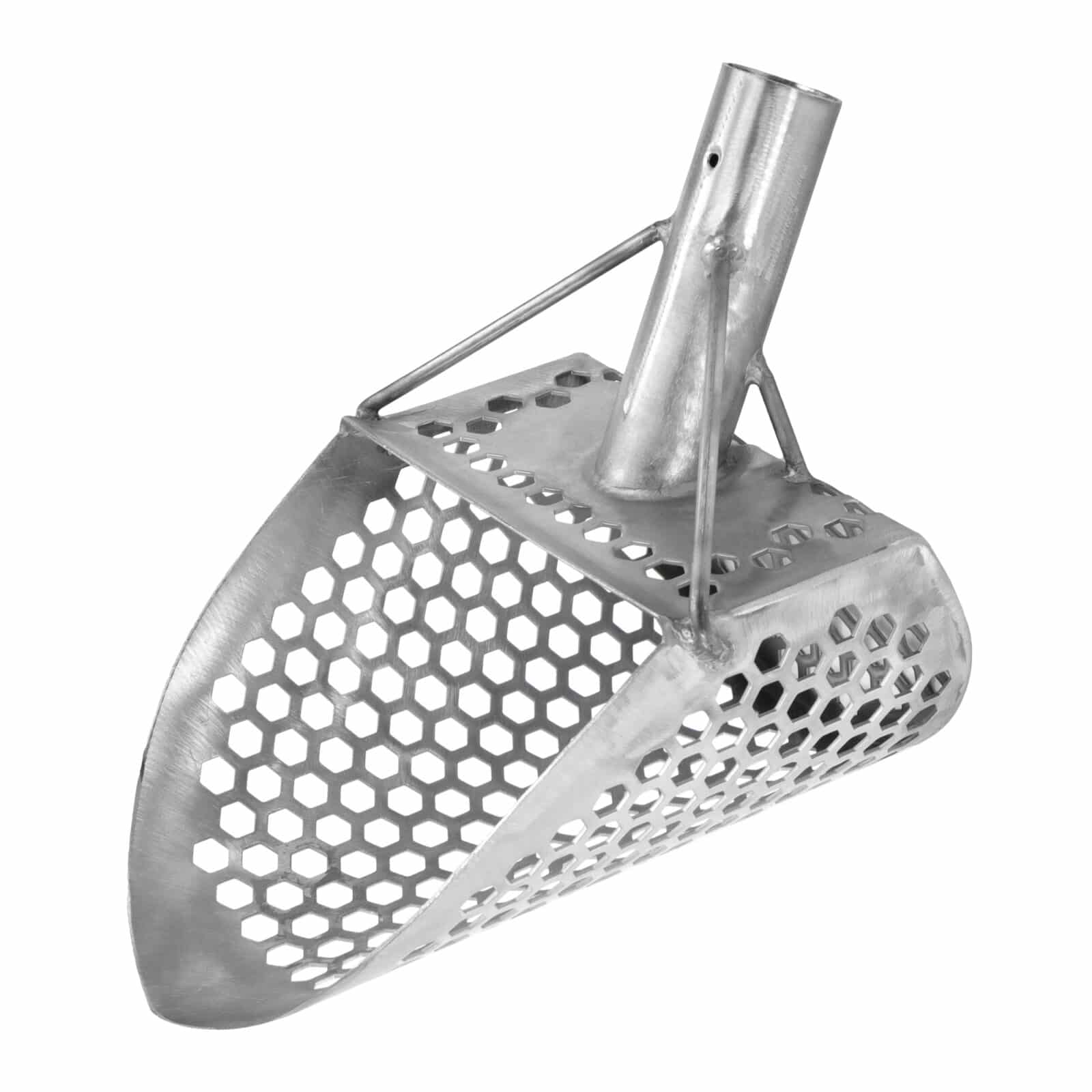 Dune Scoops Loch Ness Mini 9 x 6" Stainless Steel Metal Detector Sand Scoop - Image 1