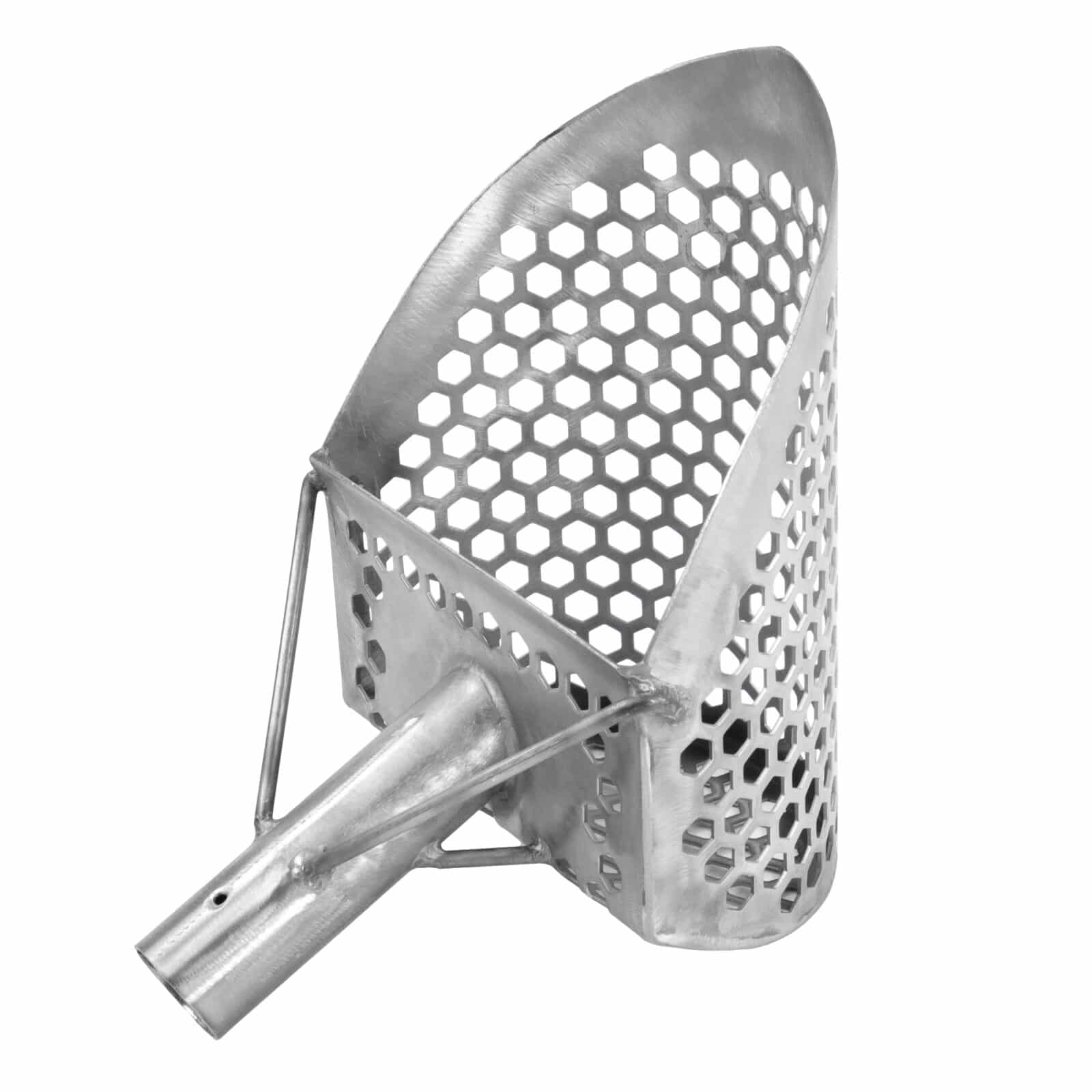 Dune Scoops Loch Ness Mini 9 x 6" Stainless Steel Metal Detector Sand Scoop - Image 3