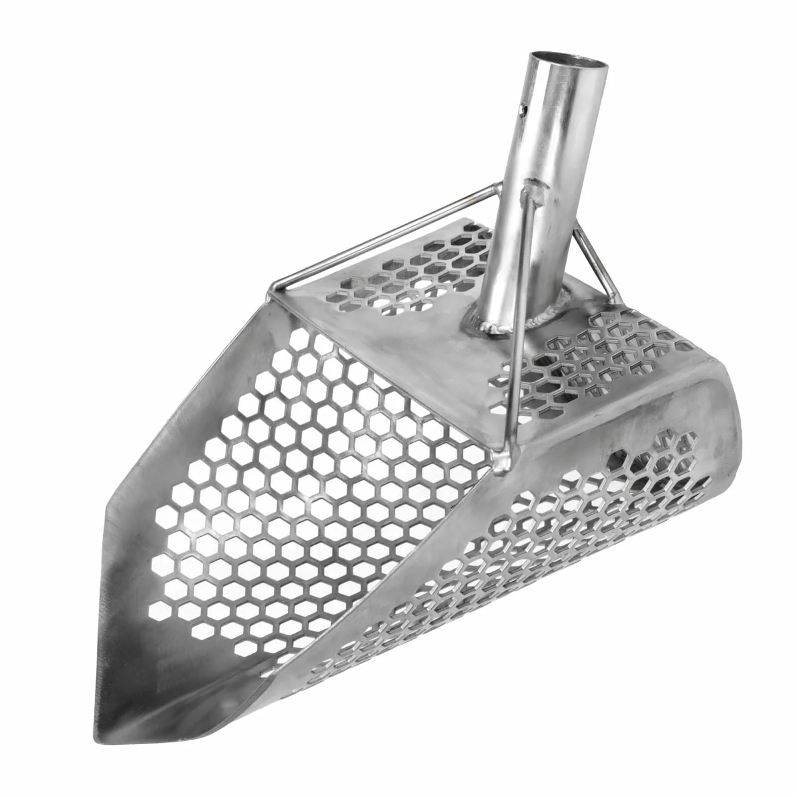 Dune Scoops Orca 11.5 x 8 Stainless Steel Sand Scoop with 10 mm Holes & Pointed Tip - Image 3