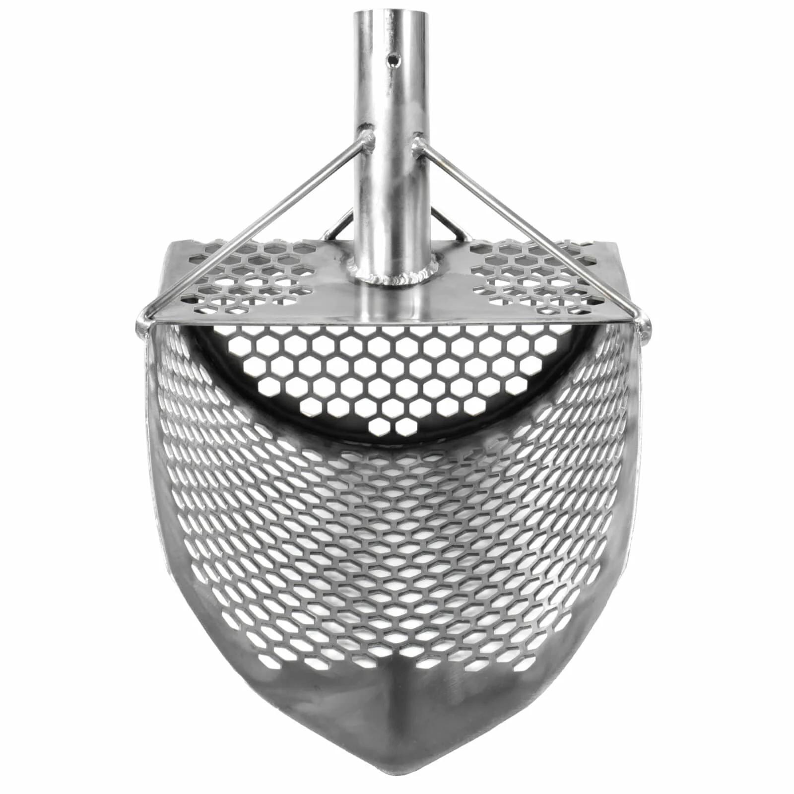 Dune Scoops Orca 11.5 x 8 Stainless Steel Sand Scoop with 10 mm Holes & Pointed Tip - Image 2