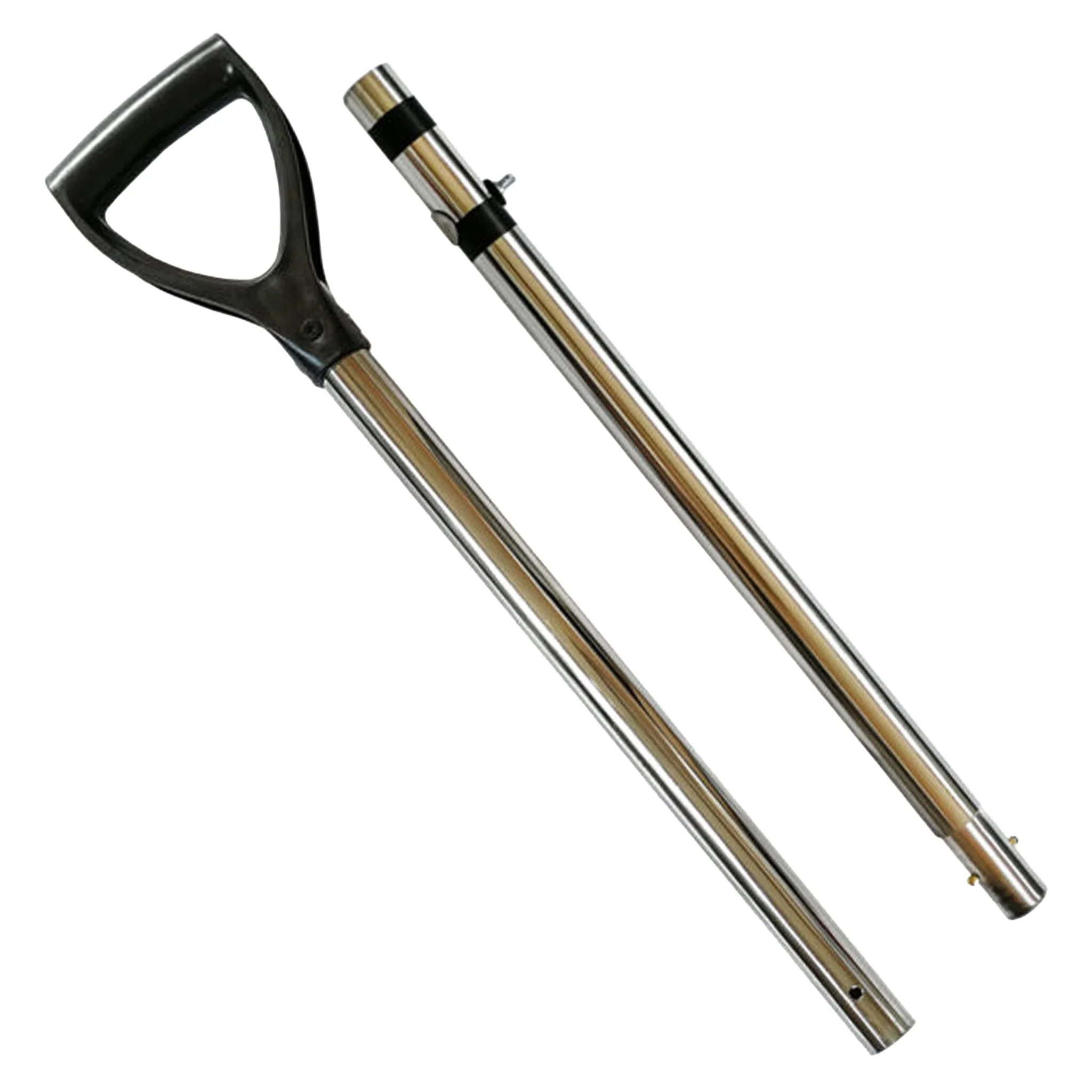 Dune Scoops Large & Strong Collapsible Stainless Steel Universal Pole with Handle for Large Dune Metal Detector Sand Scoops - Image 2