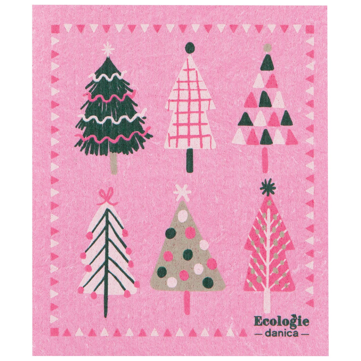 Glitzmas Christmas Swedish Dishcloth - Image 1