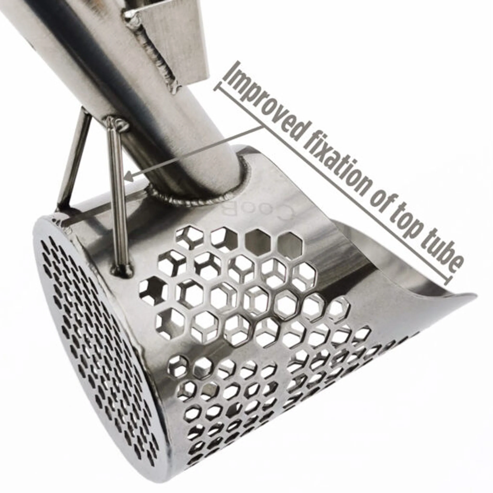 CooB 7.85″ x 4.75″ Stainless Steel Sand Scoop - Image 3