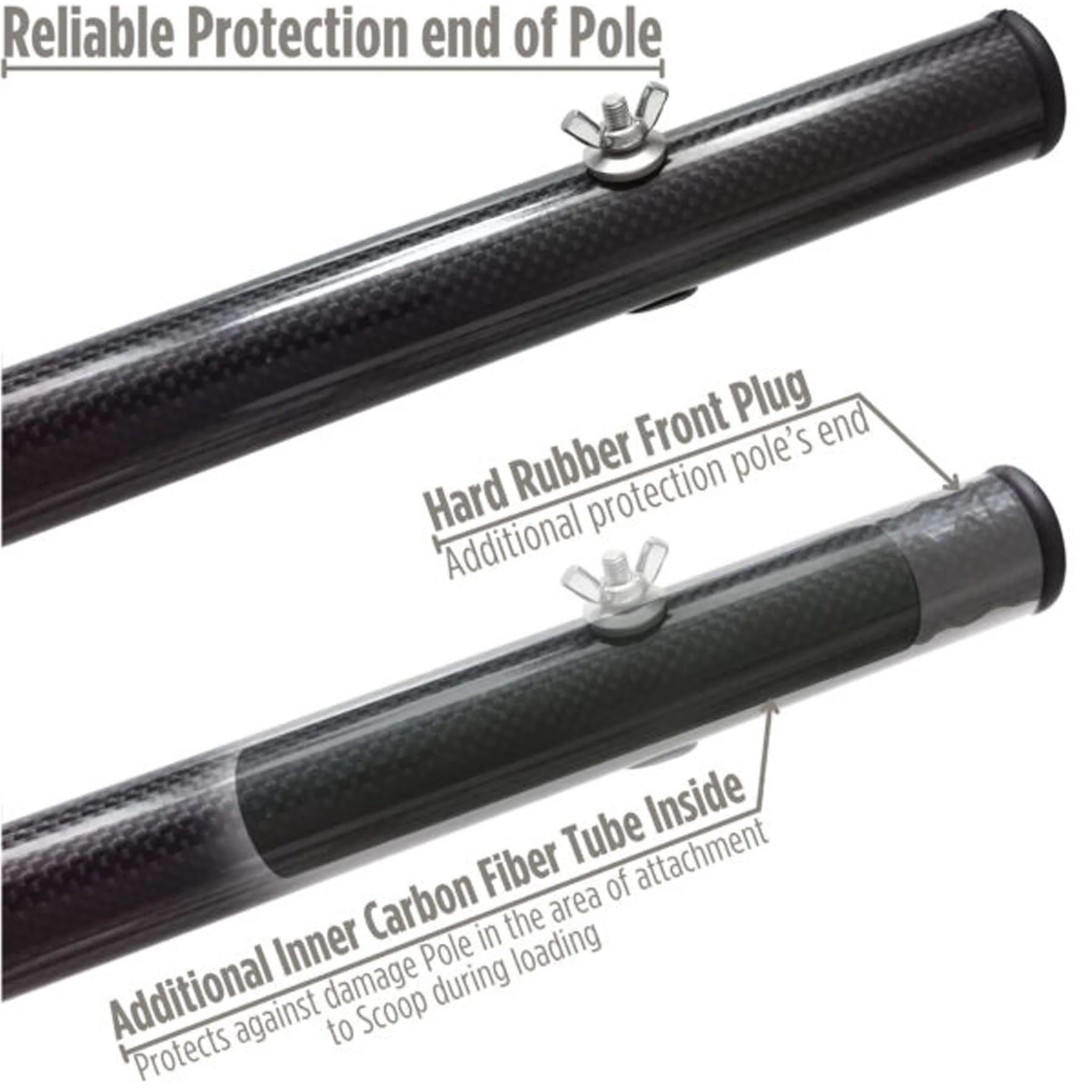 CooB Light & Strong Travel Carbon Fiber Pole Handle - Image 3