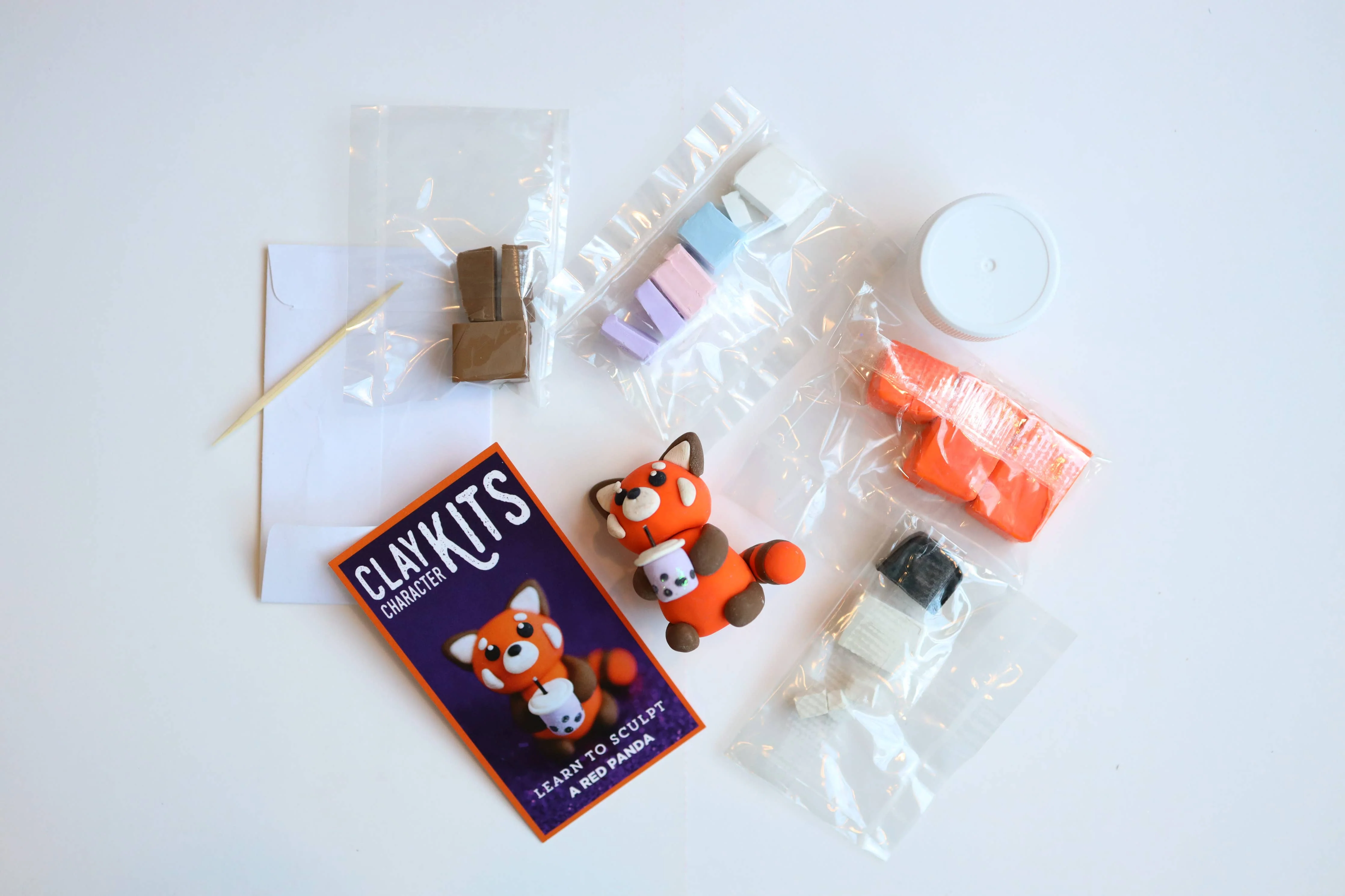 Red Panda DIY Polymer Clay Kit | Arts & Craft Kit - Image 2