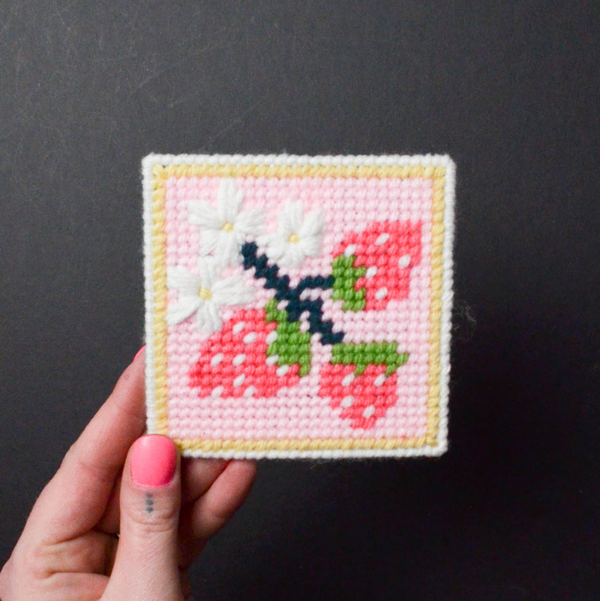 Strawberry Patch Needlepoint Kit - Image 3
