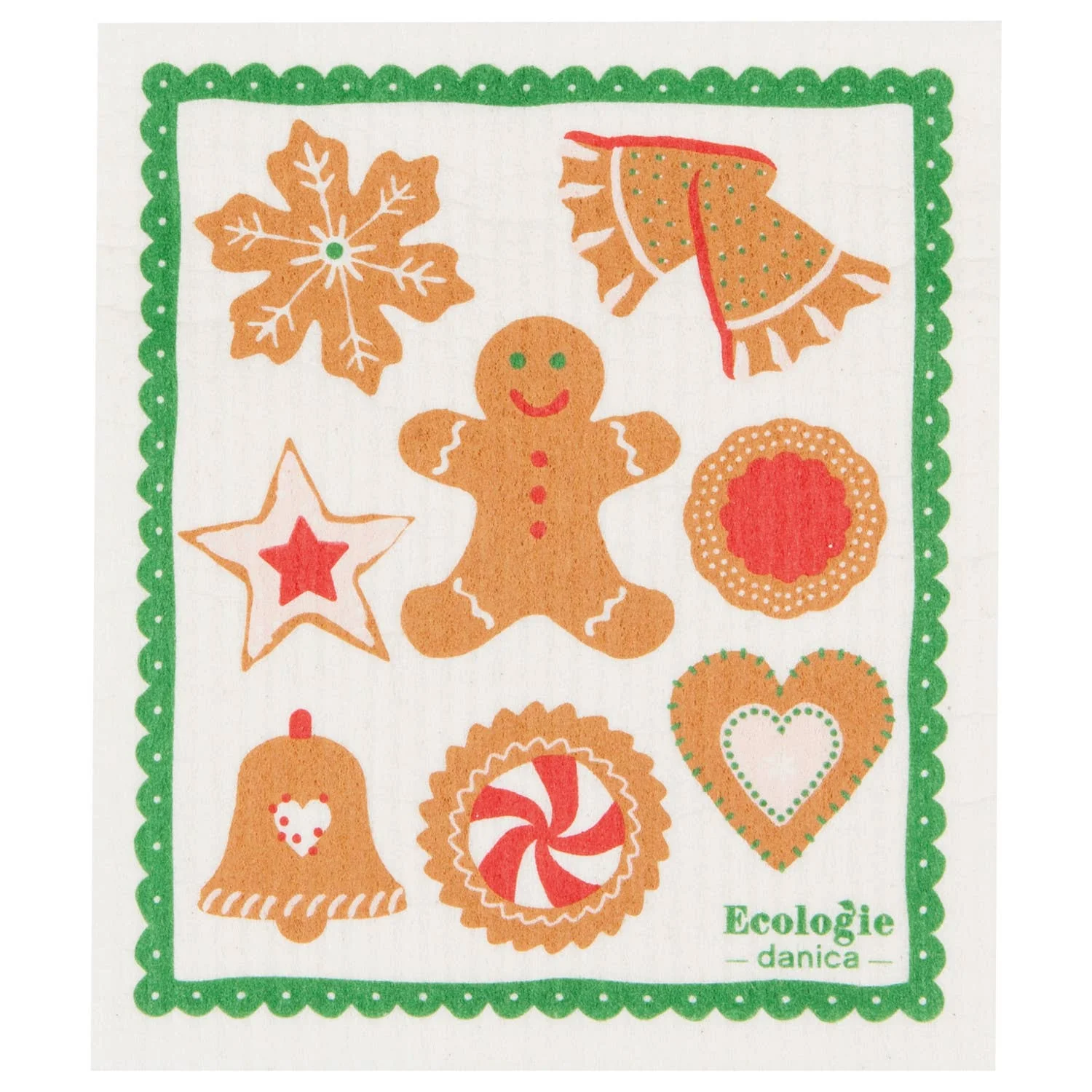 Holiday Cookies Swedish Dishcloth - Image 2