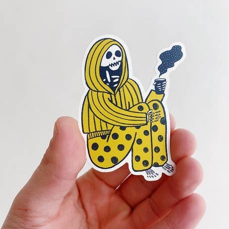 Sticker - pajama skeleton - Image 1