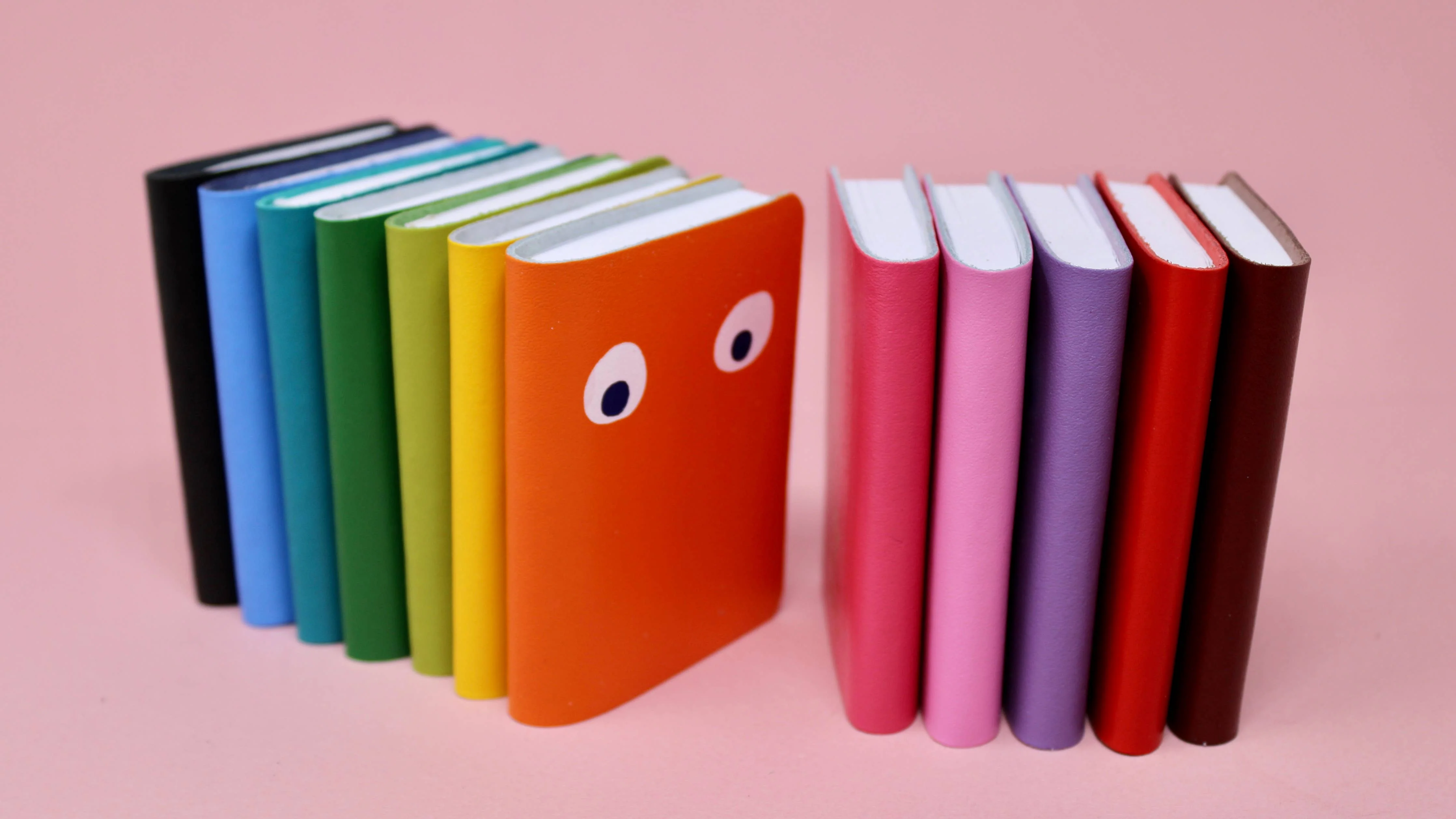 Googly Eye Mini Leather Notebook - Image 1