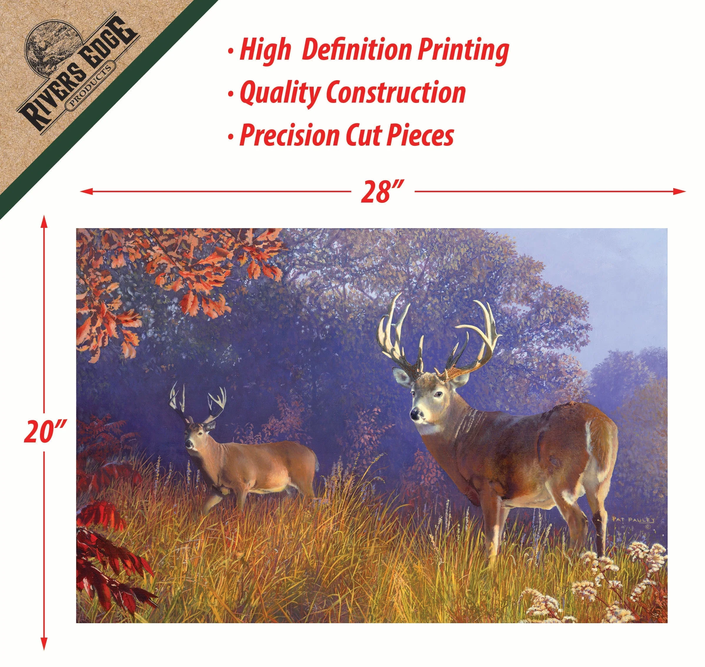 Puzzle in Tin 1000-Piece-Deer Scene - Image 2