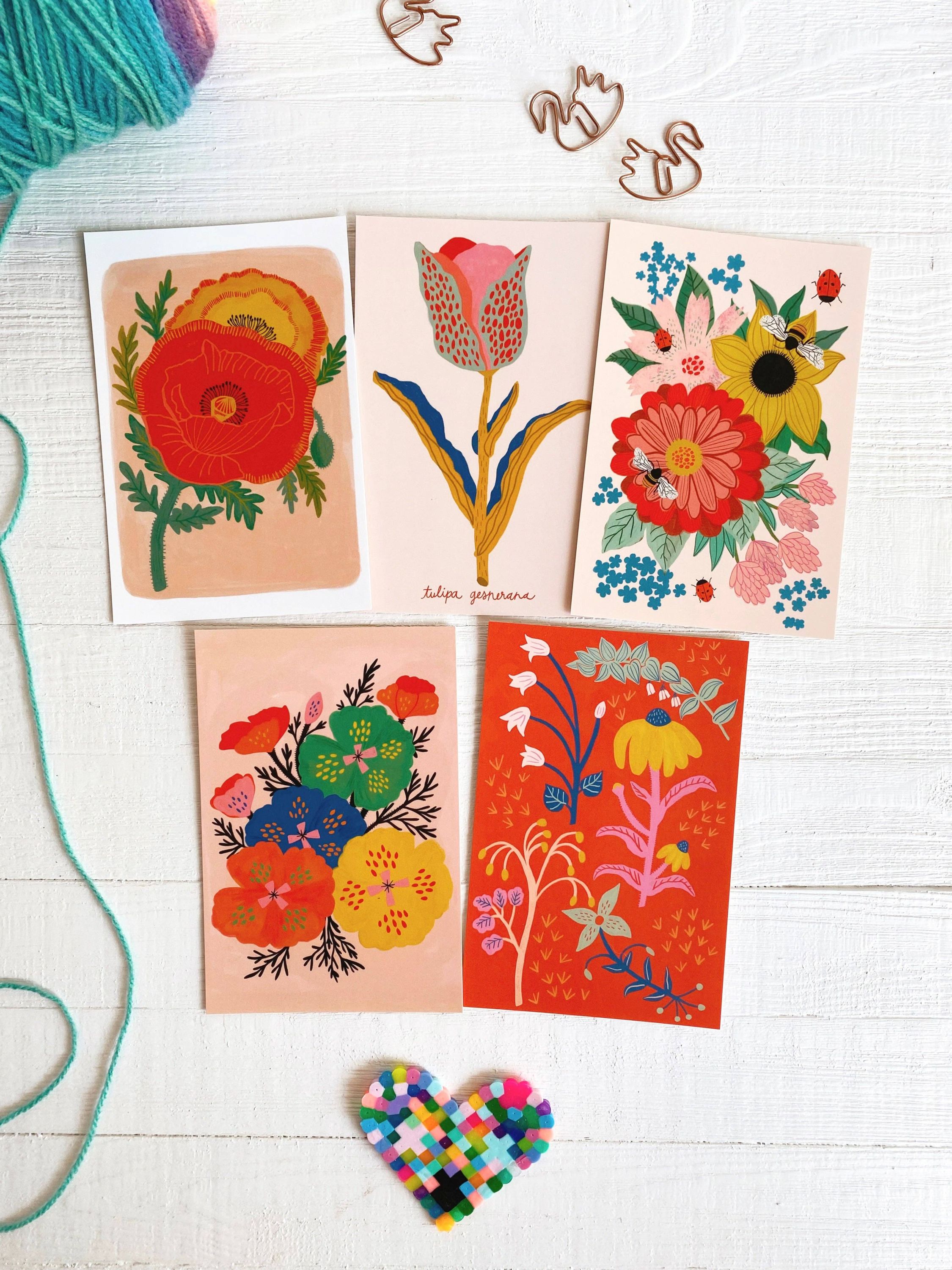 Flower Postcard Pack - 10 postcards - Image 1