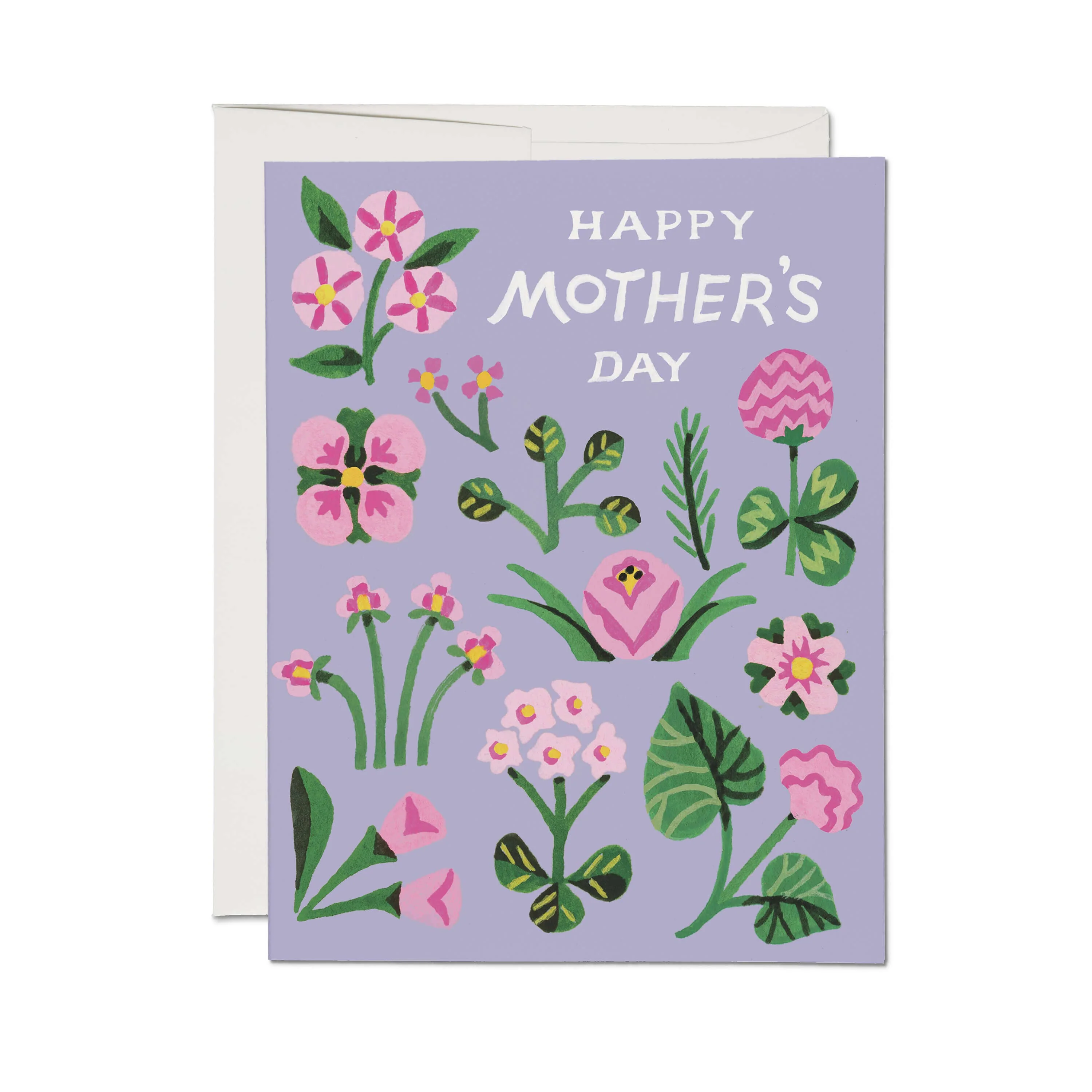 Pink Blooms greeting card - Image 1