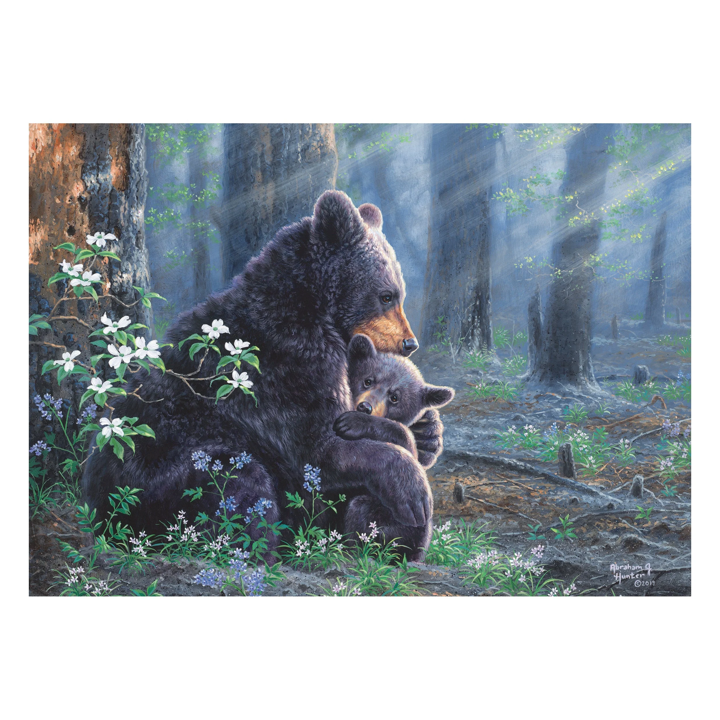 Puzzle in Tin 1000-Piece-Bear Scene - Image 2