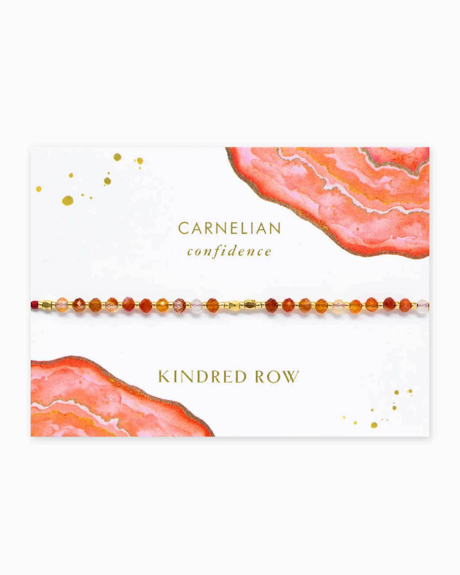Carnelian Healing Gemstone Stacking Bracelet - Image 1