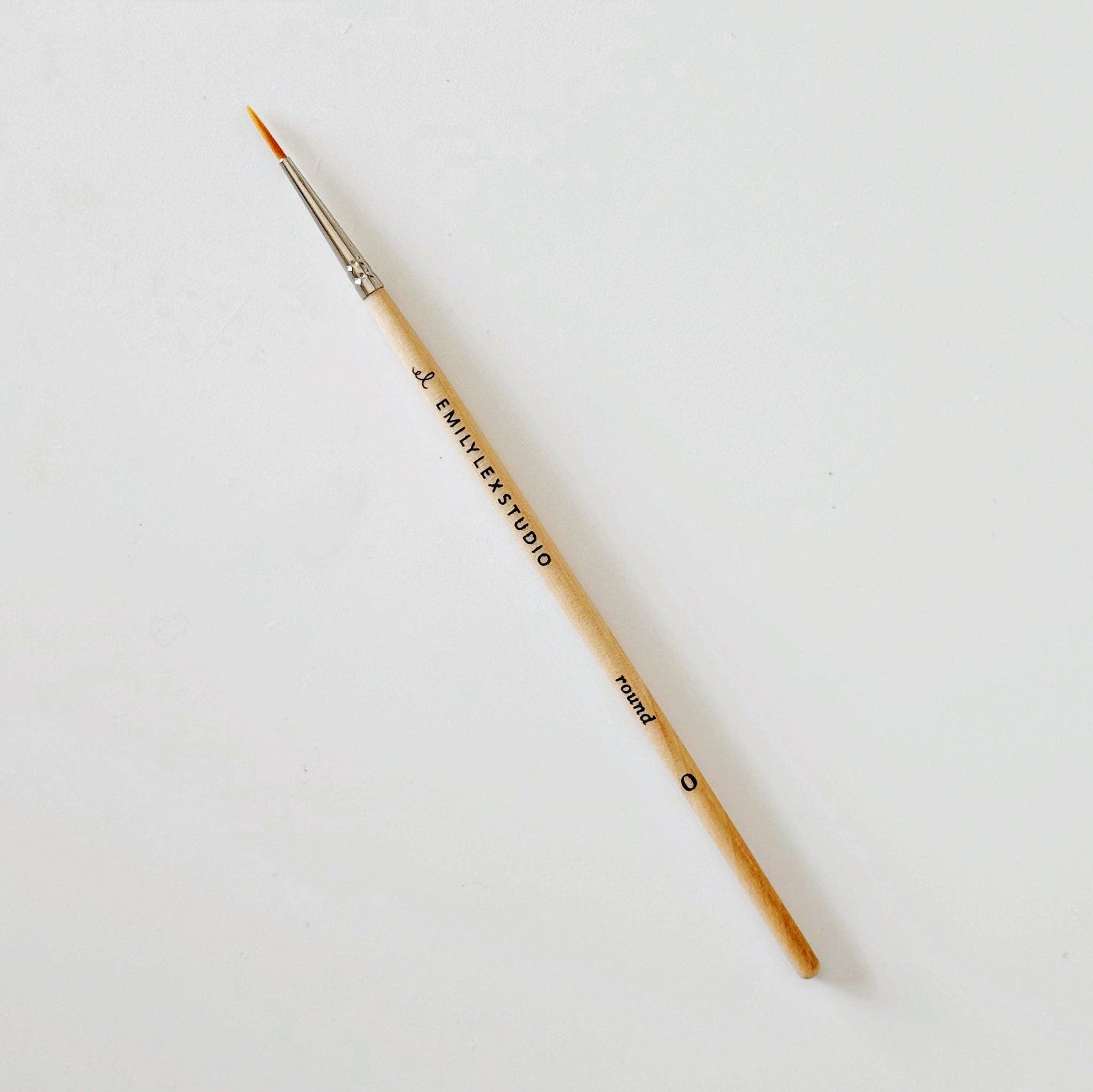 Watercolor paintbrush set of five wood brushes - Image 3
