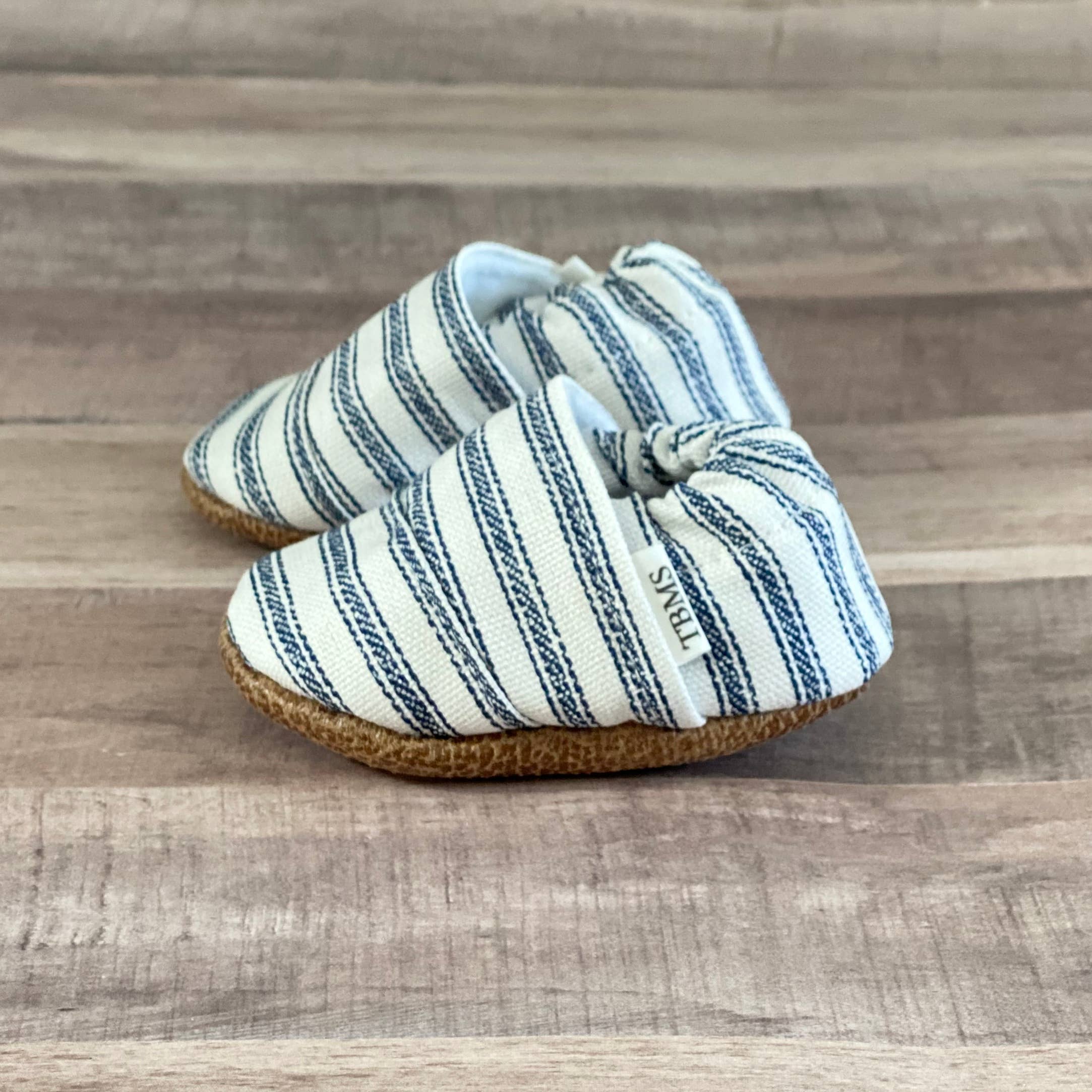 Blue Stripes Angled Moccasins - Image 2