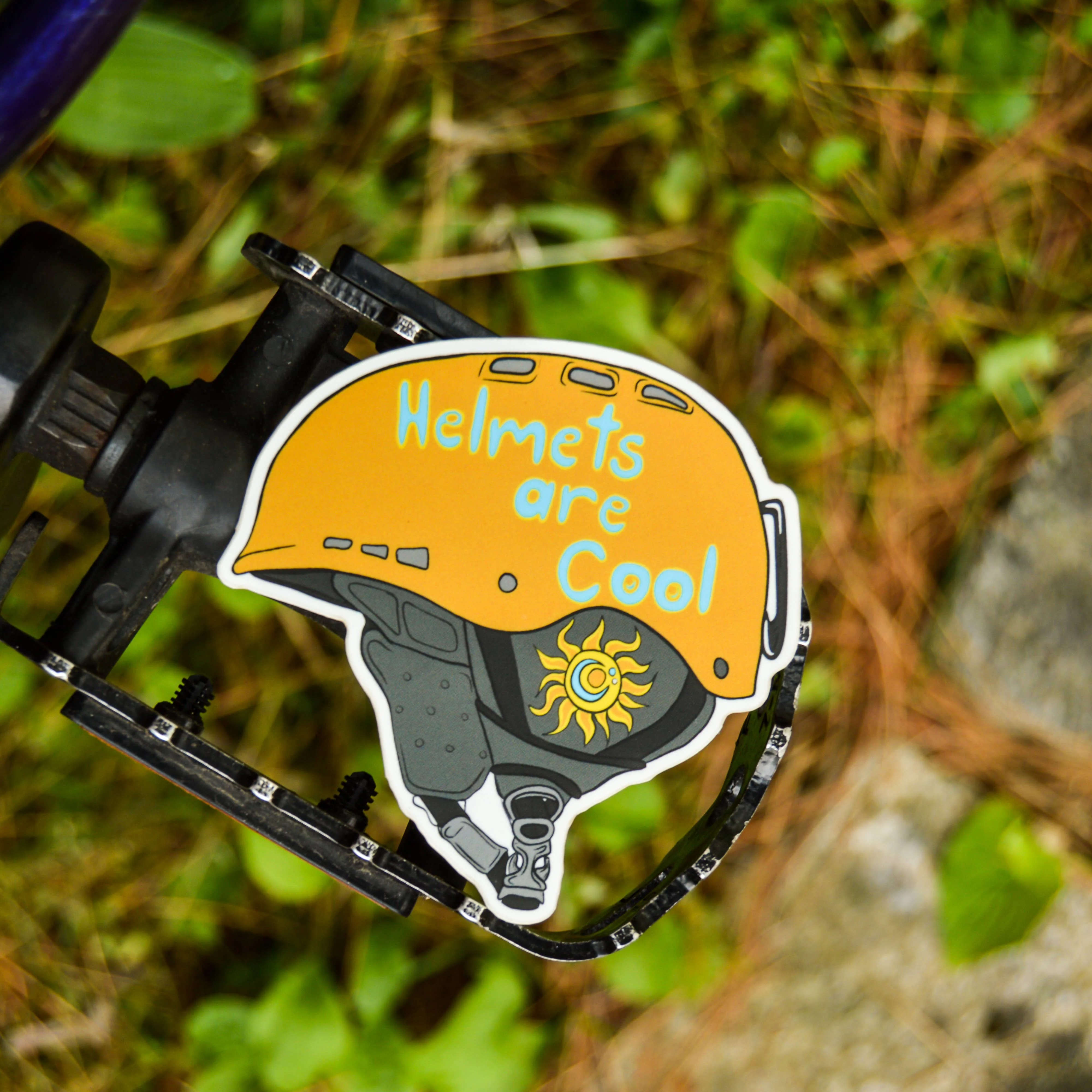 Helmets Are Cool Sticker - Image 2