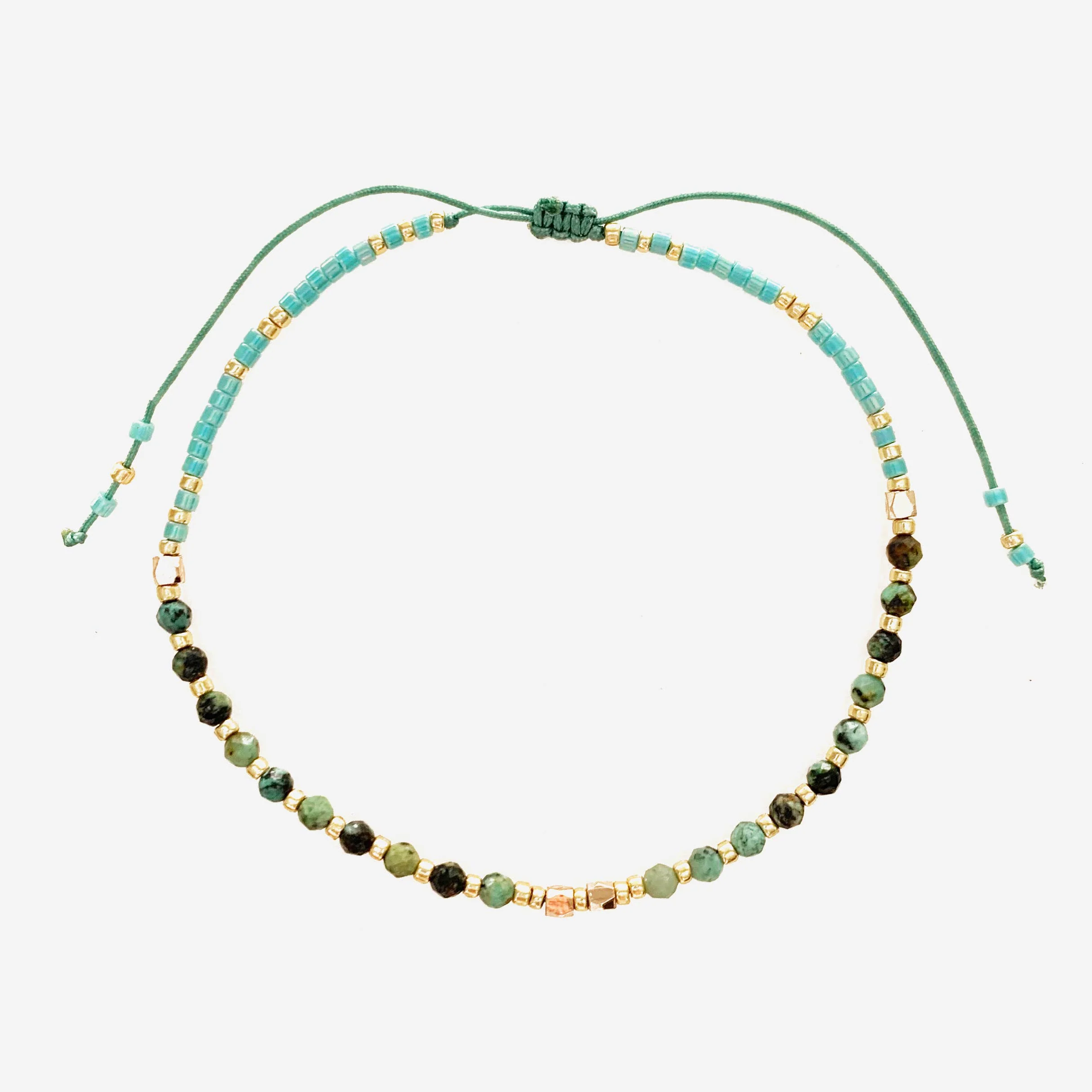 Turquoise Healing Gemstone Stacking Bracelet - Image 2
