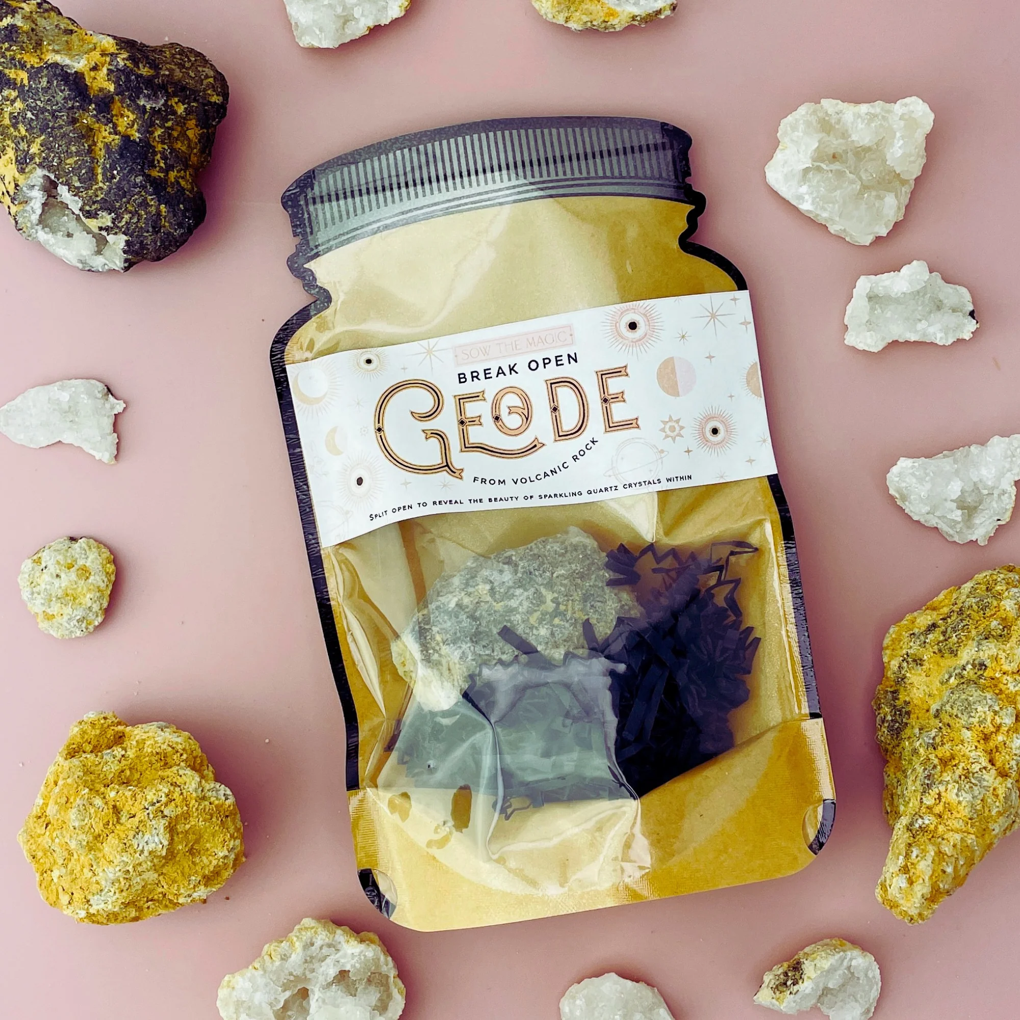 Break Open Crystal Geode From Volcanic Rock - Image 2