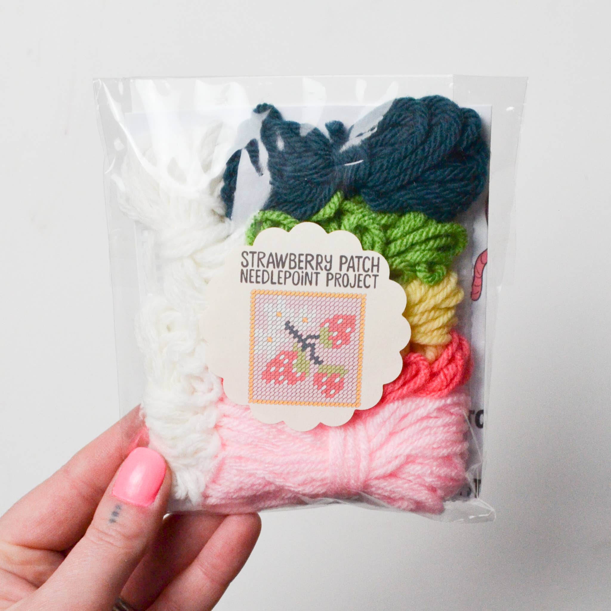 Strawberry Patch Needlepoint Kit - Image 2