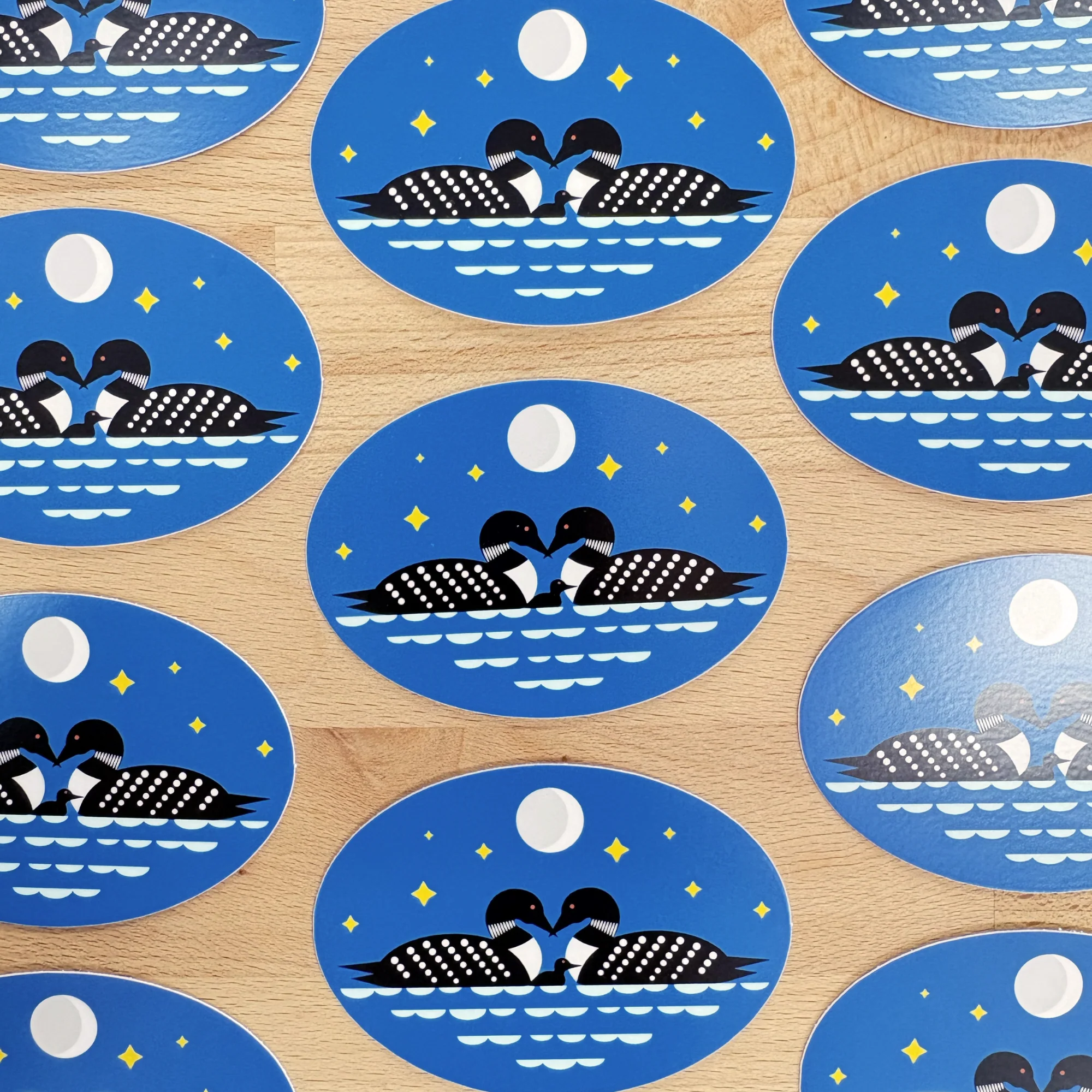 Loon Family Vinyl Sticker - Image 2
