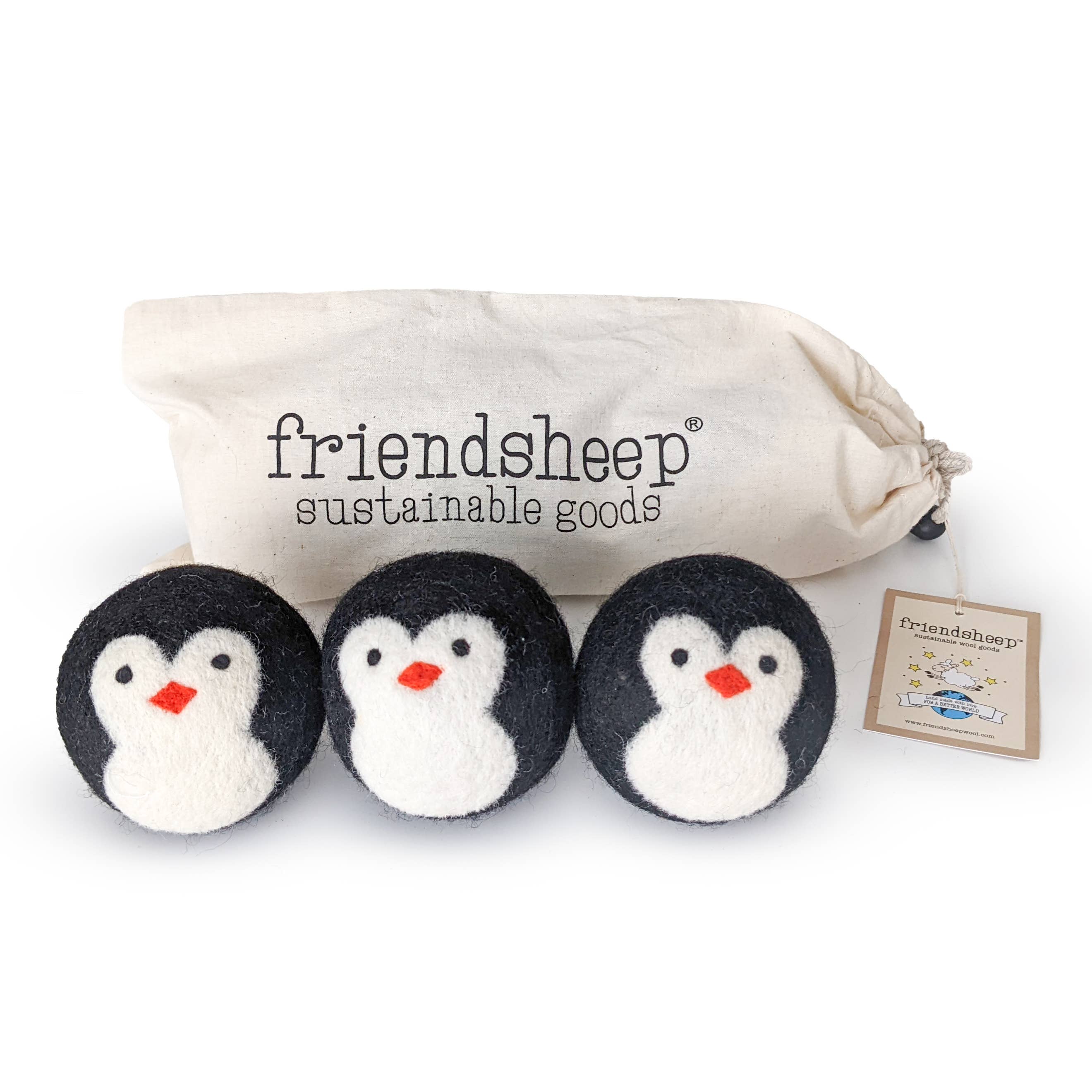 Penguin Trio Eco Dryer Balls - Set of 3 - Image 1
