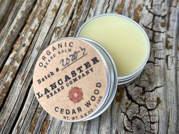 Cedar Wood Organic Beard Balm: 0.5 Oz - Image 1