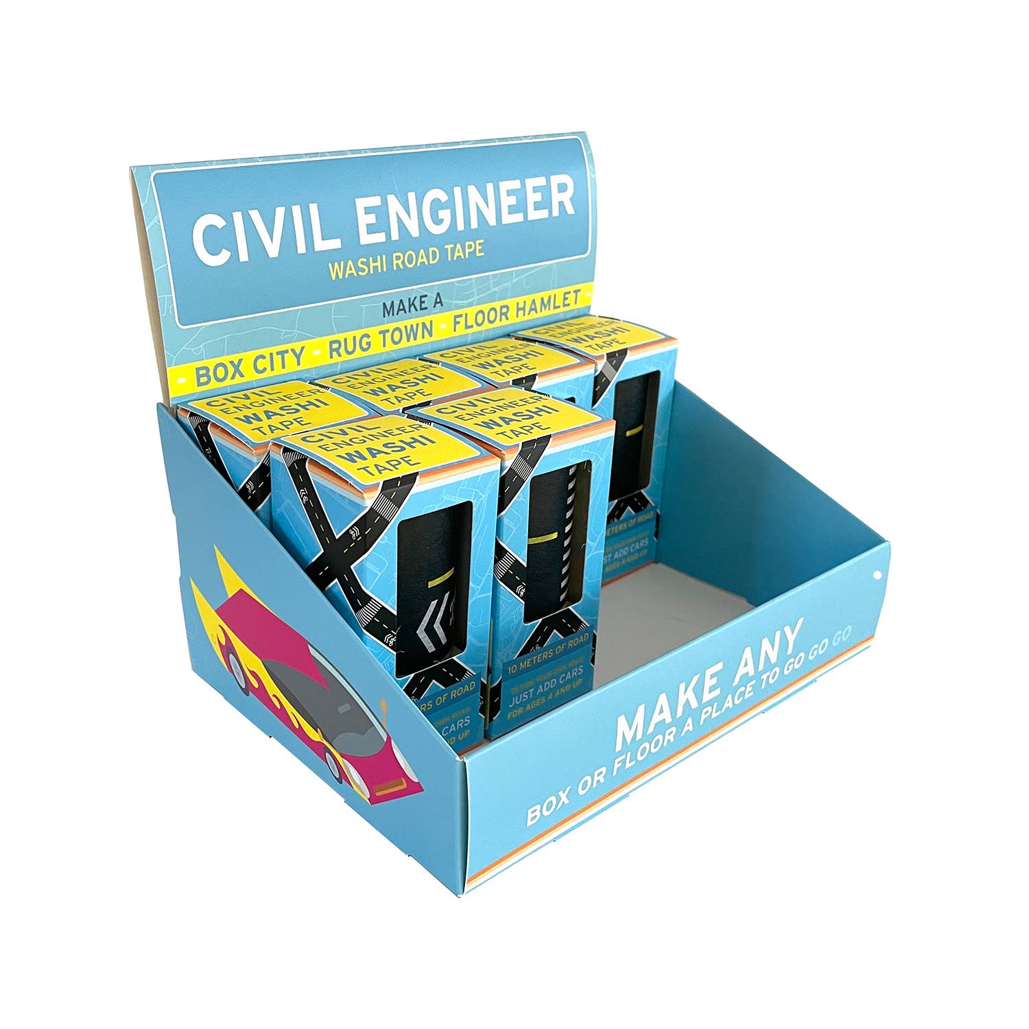 Civil Engineer Washi Tape | Pretend Play Road Tape - Image 3
