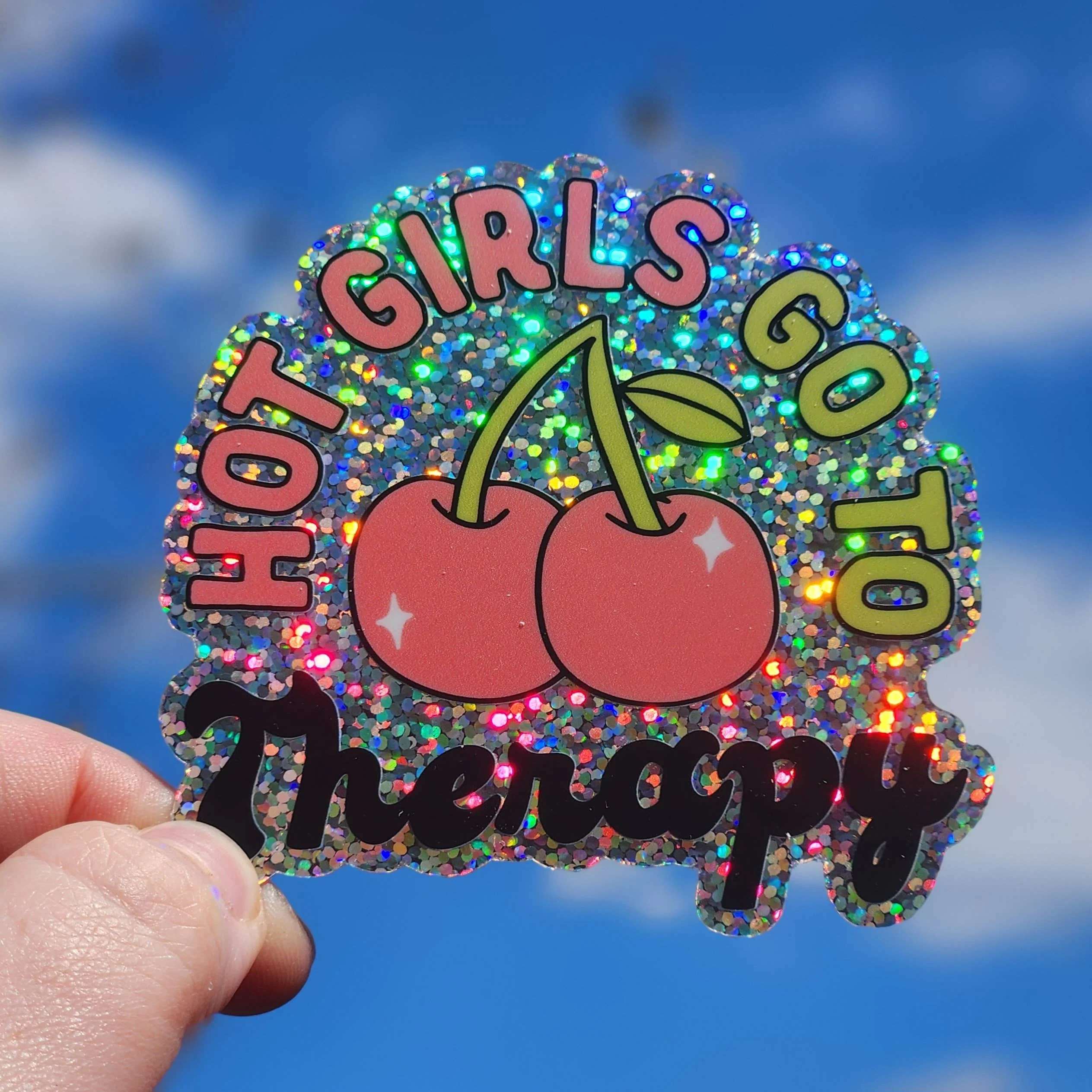 Hot girls go to therapy sticker hydroflask journal planner - Image 1
