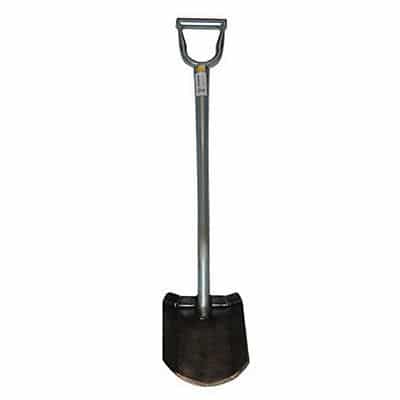 King of Spades D Handle Shovel, 12″ Flat Edge