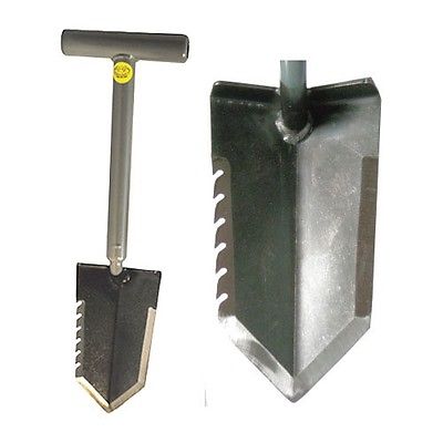 Lesche Sampson 18" T-Handle Shovel, Right-Serrated Digging Tool & ReadyShovel Holster Combo - Image 2