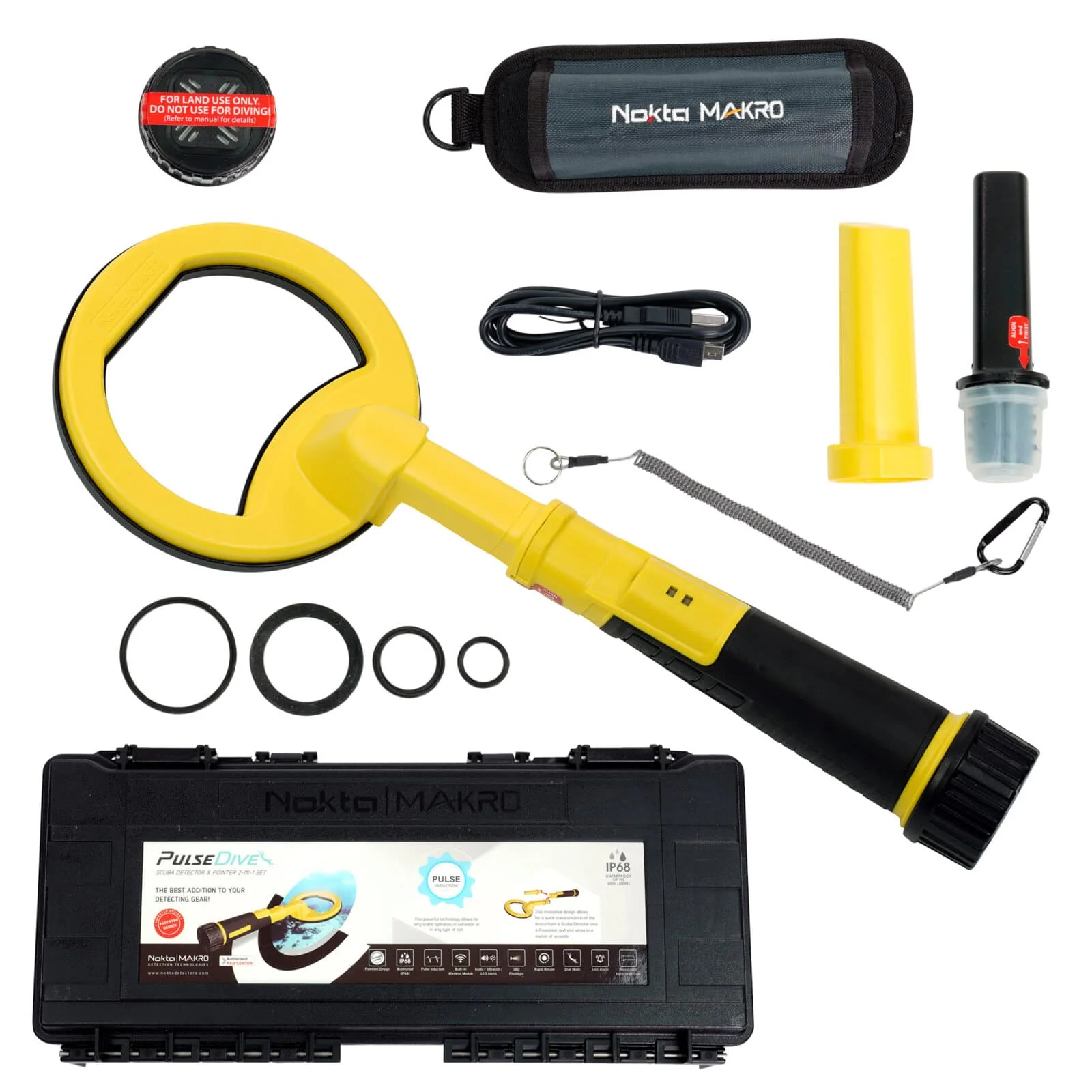 Nokta PulseDive 2-in-1 Scuba Detector & Pinpointer - Yellow - Image 1