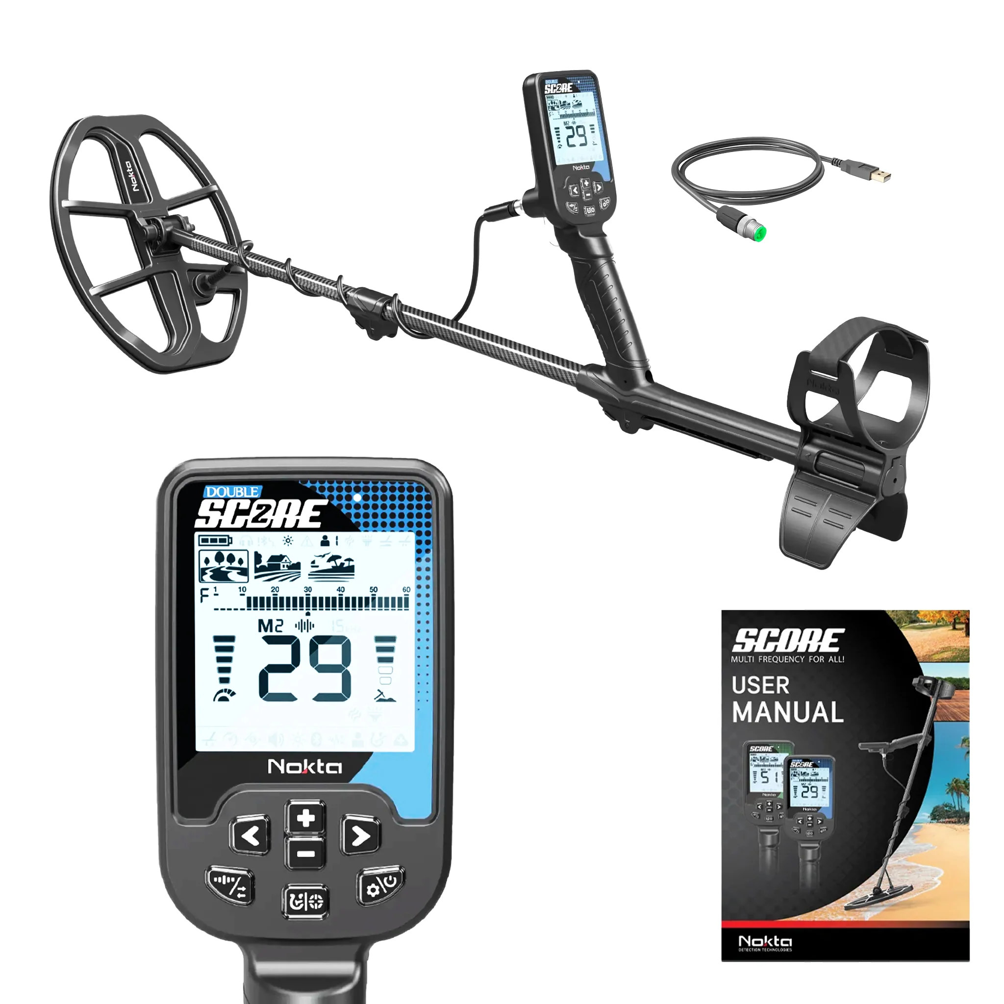 Nokta Double Score SMF Waterproof Metal Detector - Image 1