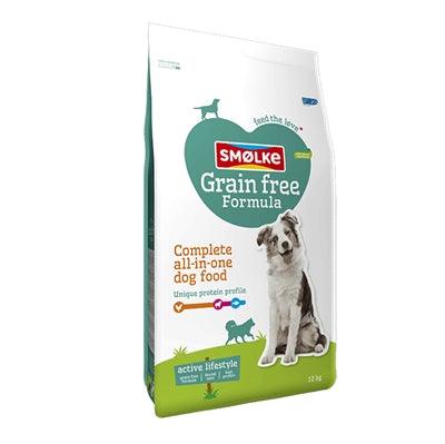 Smølke Adult Grain-Free Dog Food - For active dogs of all breeds - 12 kg - Image 1