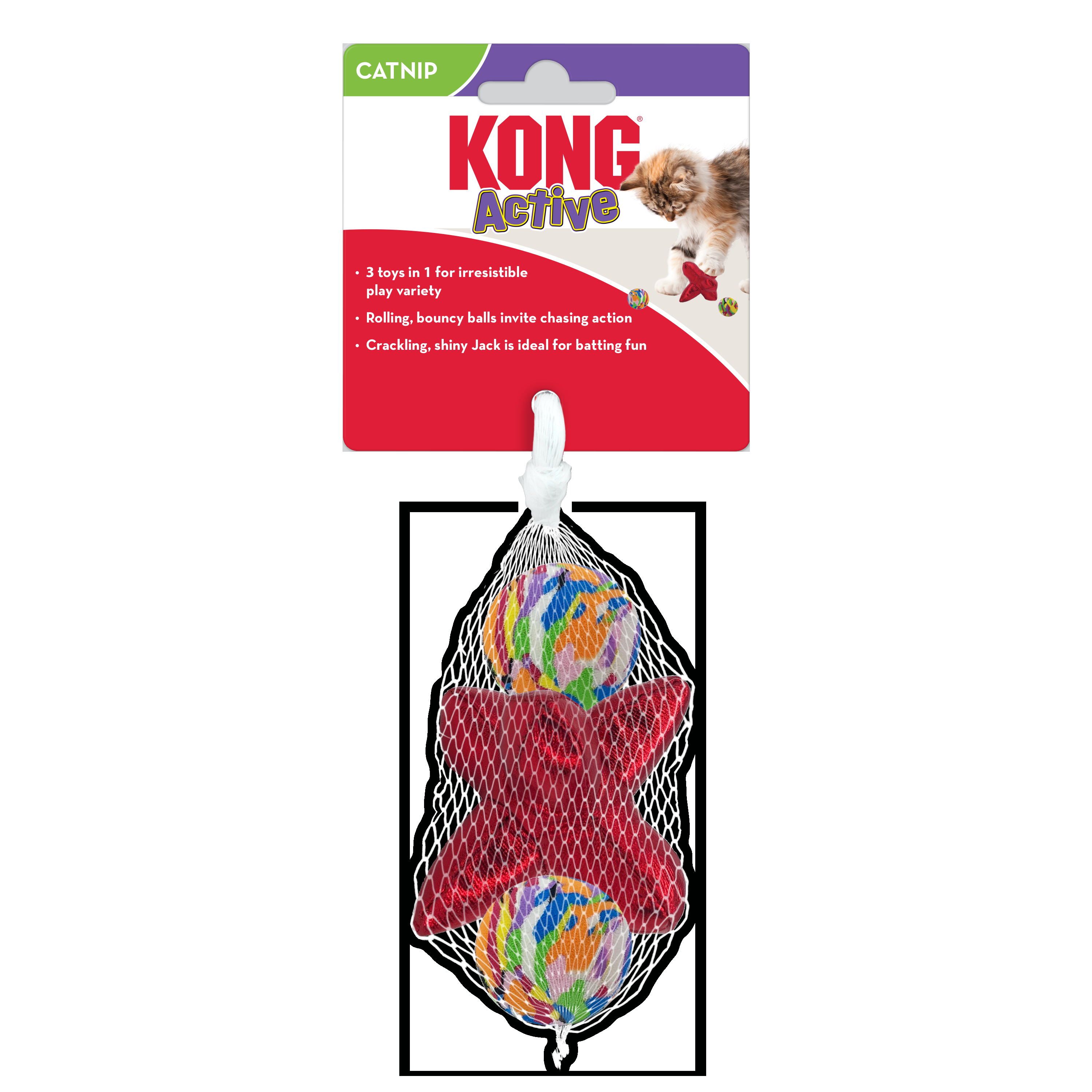 KONG Cat Active Jacks 3-pk