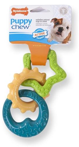 Nylabone Puppy Chew Teething Rings – For Tooth and Jaw Development