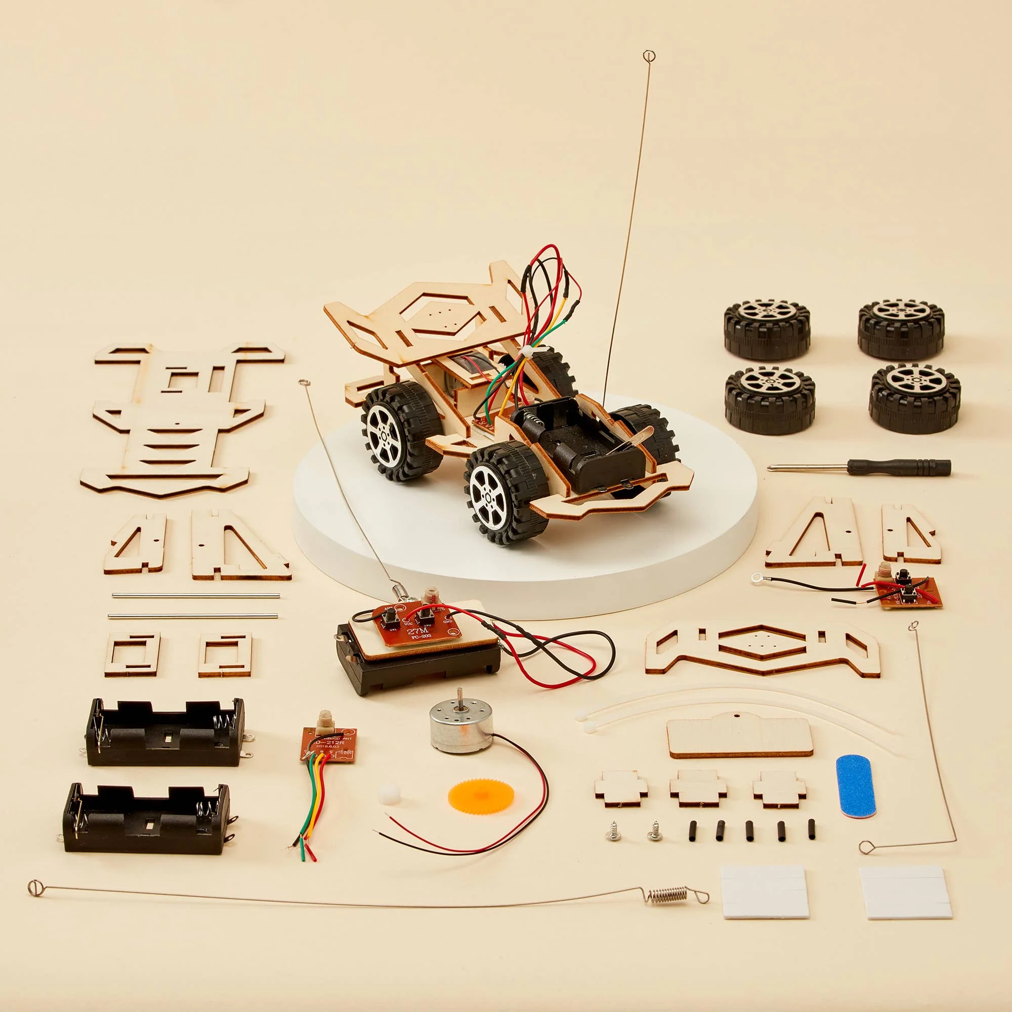 Radio-Controlled Car DIY Kit, Educational STEM Toy Craft Kit - Image 3