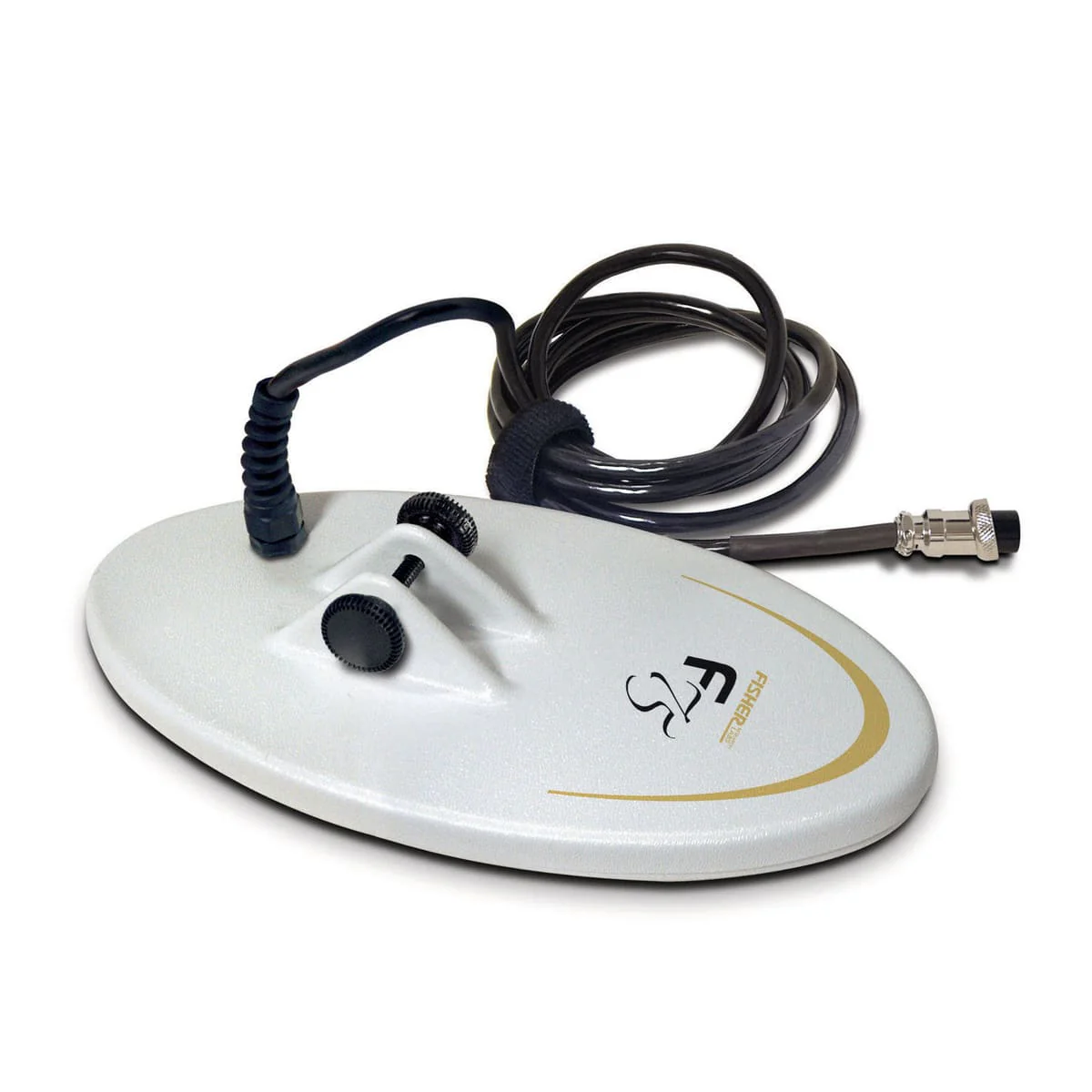 Fisher 10" DD White Elliptical Search Coil, F70 & F75 Metal Detectors - Image 1