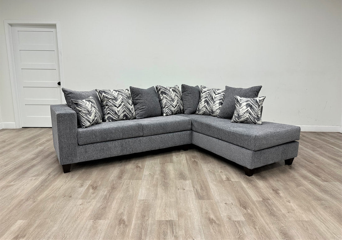 110 - GREY SECTIONAL - Image 1