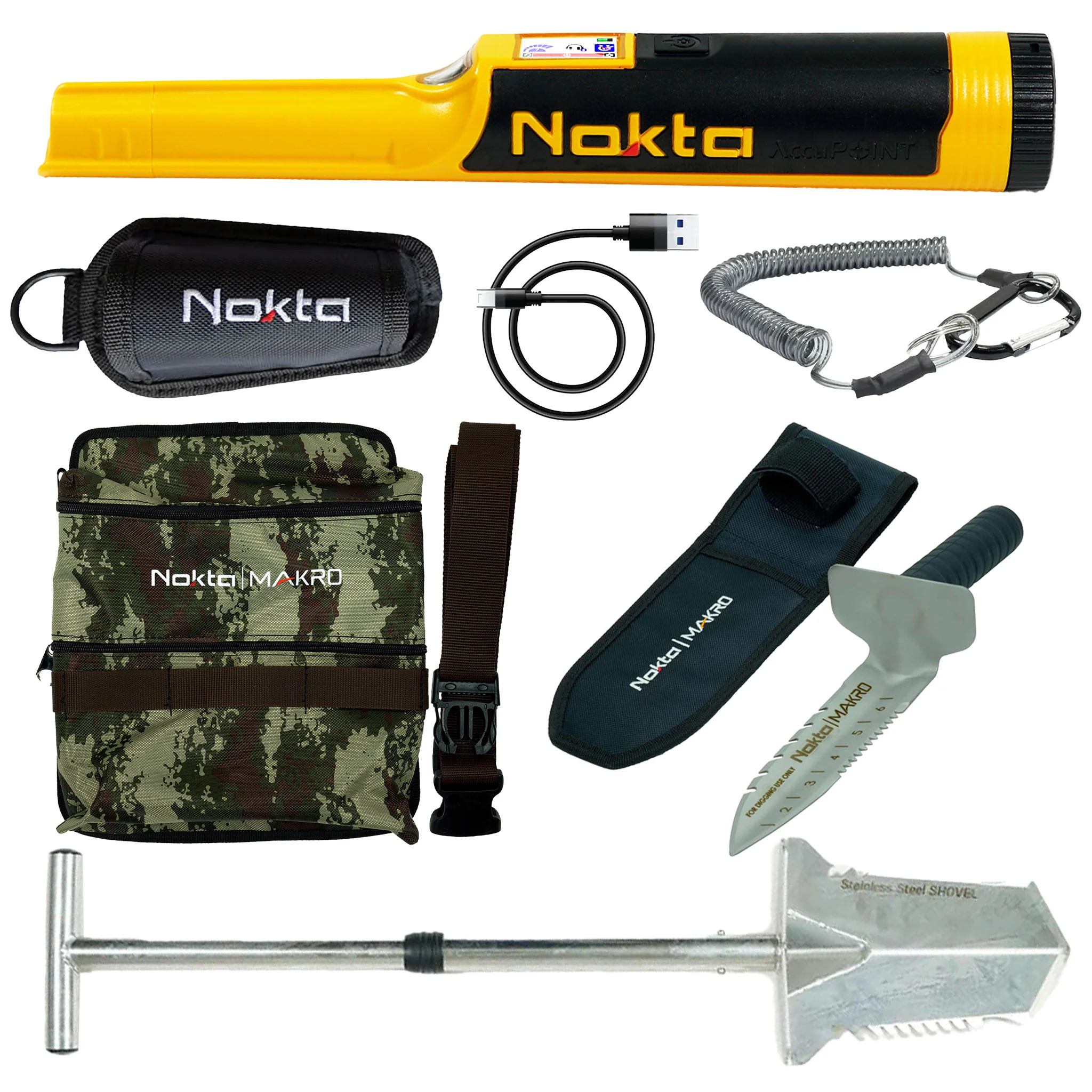 Nokta AccuPOINT Pinpointer Bundle – Complete Kit w/ Digger