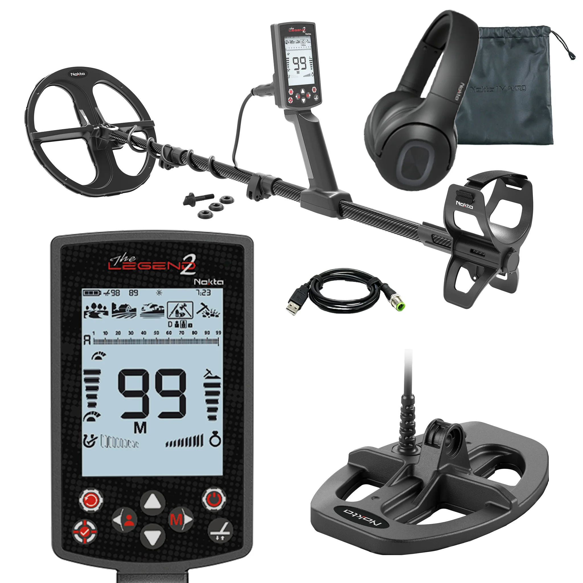 Nokta Legend 2 Multi-Frequency Metal Detector 3-Coil Bundle - Image 2