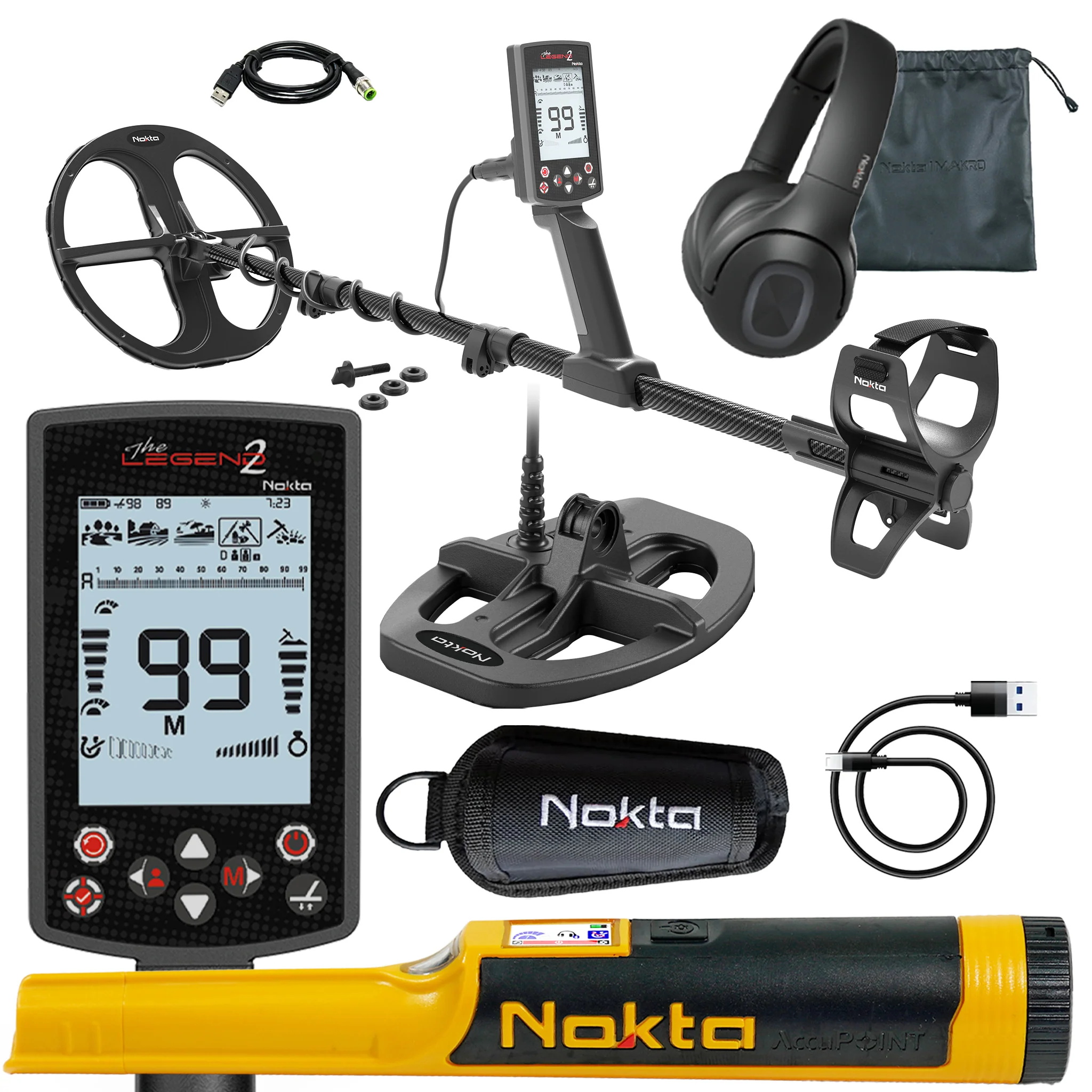 Nokta Legend 2 SMF Waterproof Detector with Dual Coils - Image 1