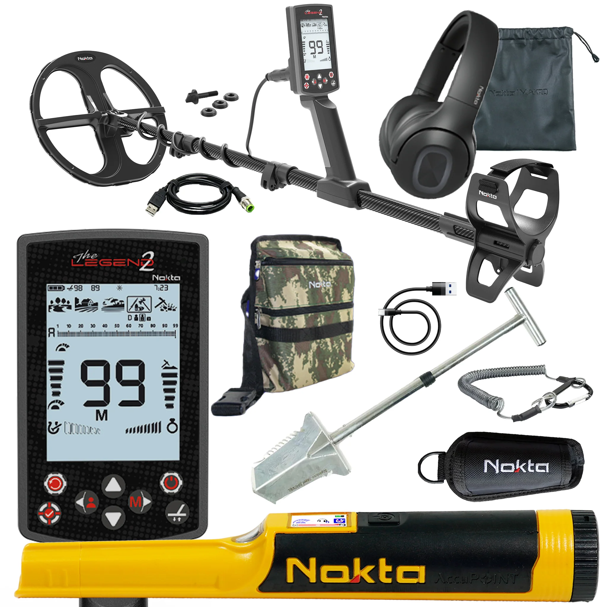Nokta Legend 2 Waterproof Metal Detector Bundle - Image 1