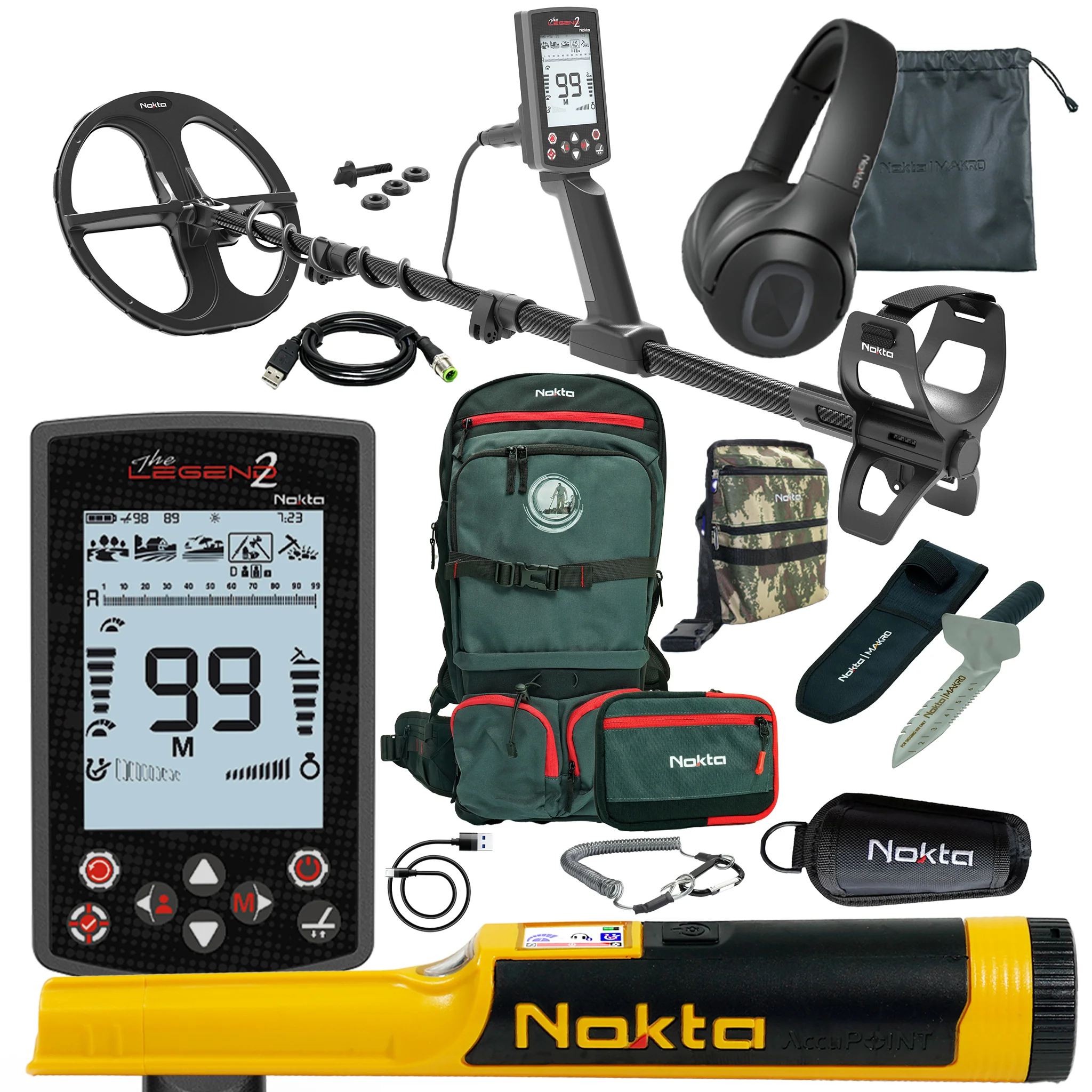 Nokta Legend 2 SMF Waterproof Metal Detector Bundle - Image 1