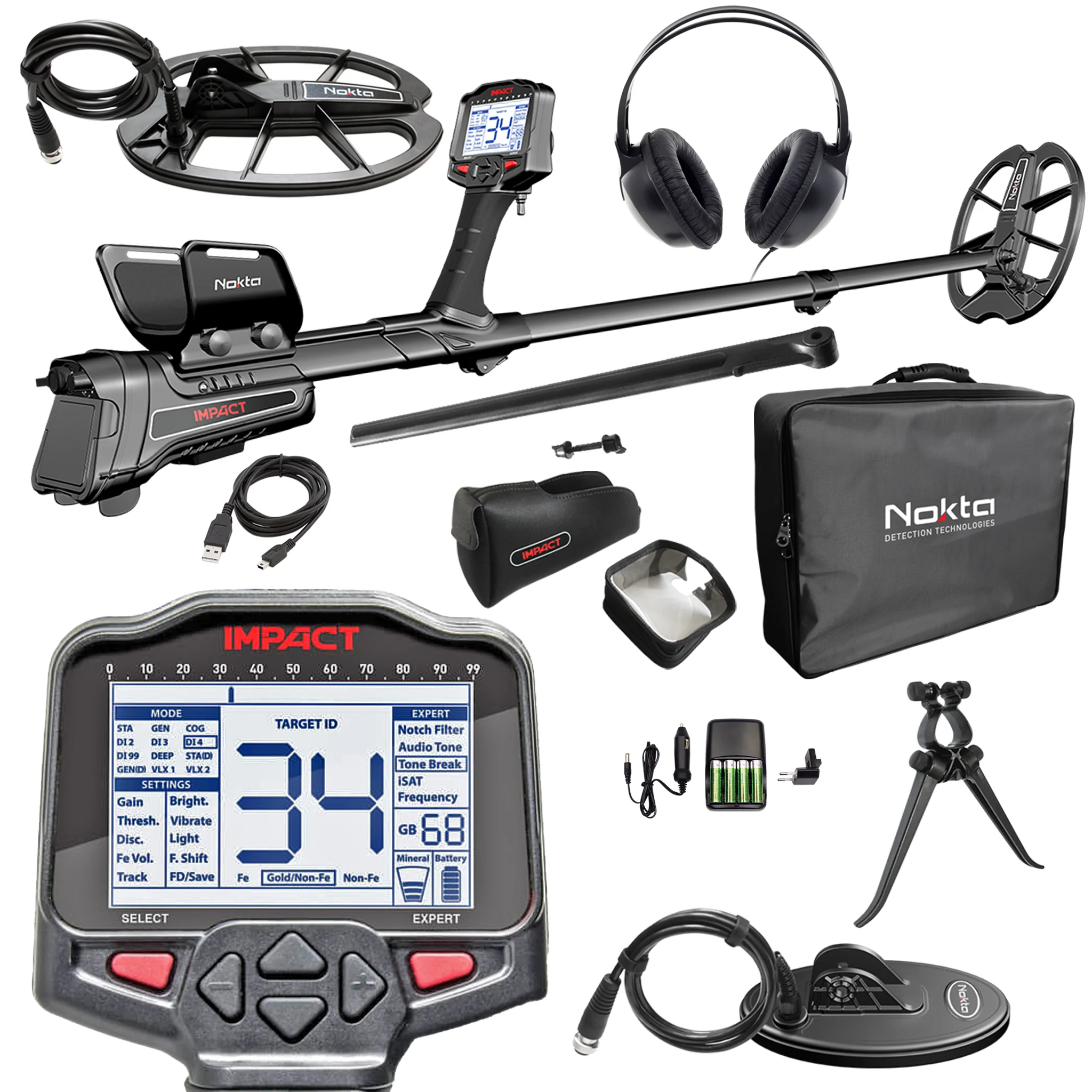 Nokta Impact Pro Pack Metal Detector - Complete Bundle (Open Box) - Image 1