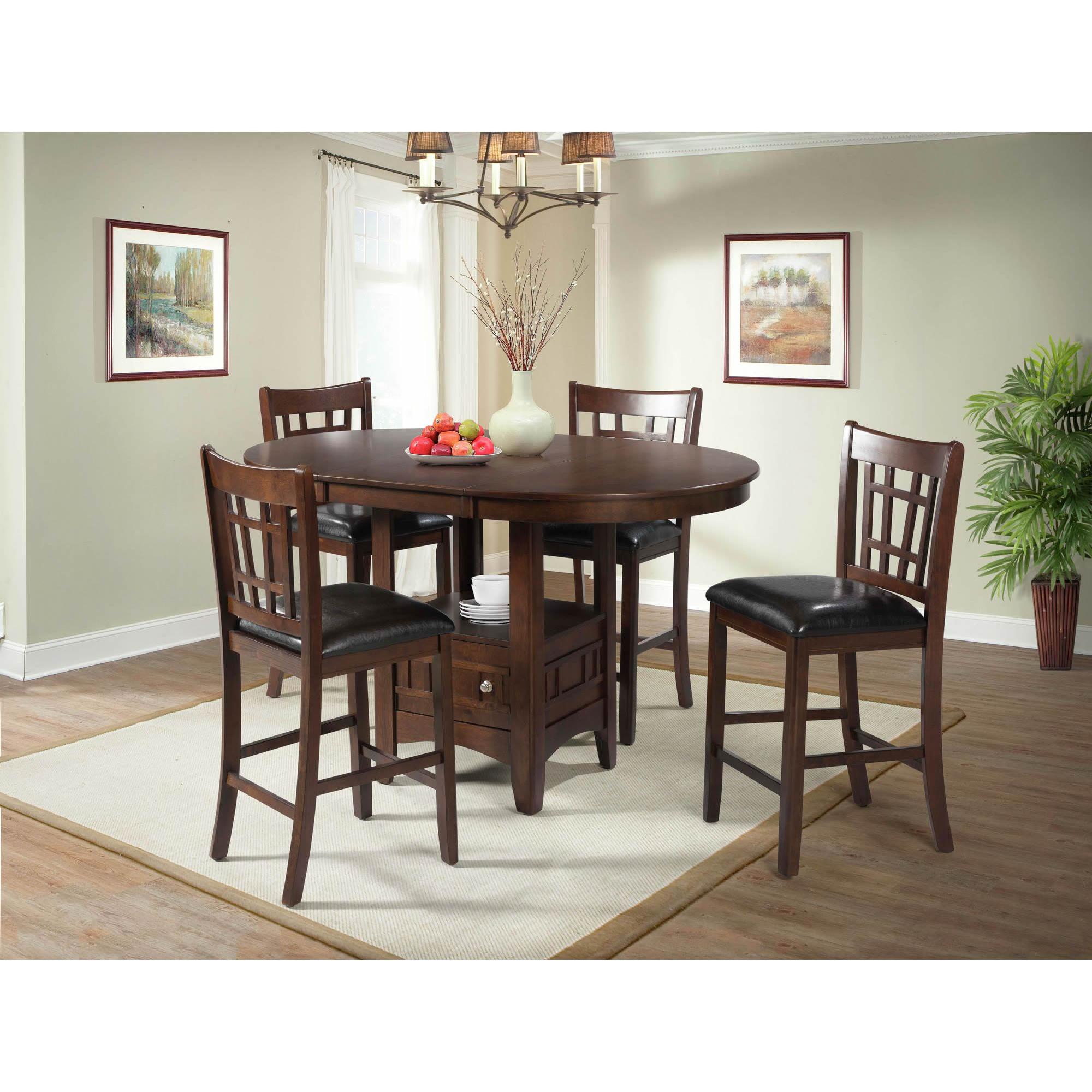 Elements International Max DMX100 5 pc Counter Height Dining Set