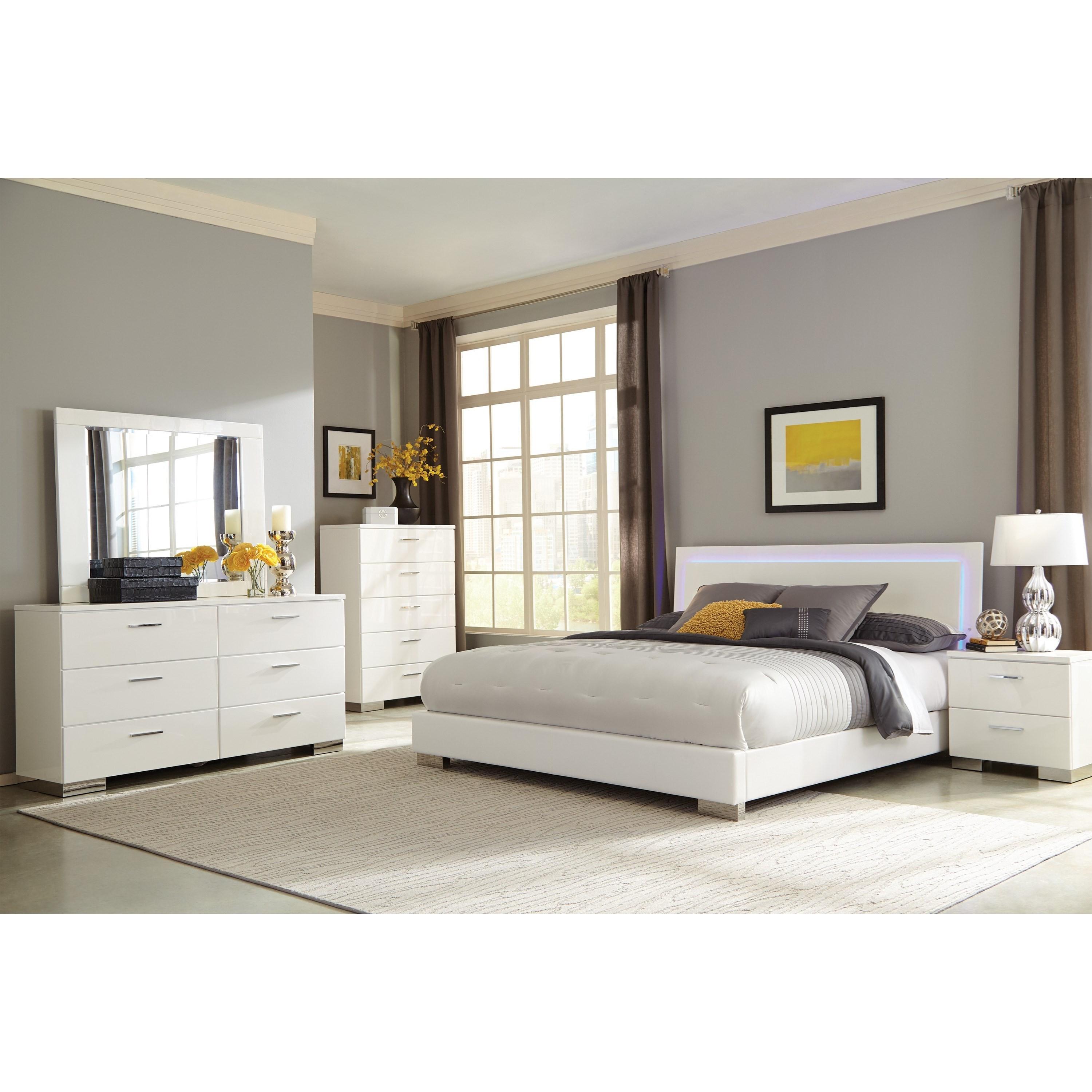 Coaster Furniture Felicity 203500Q 7 pc Queen Bedroom Set - Image 1