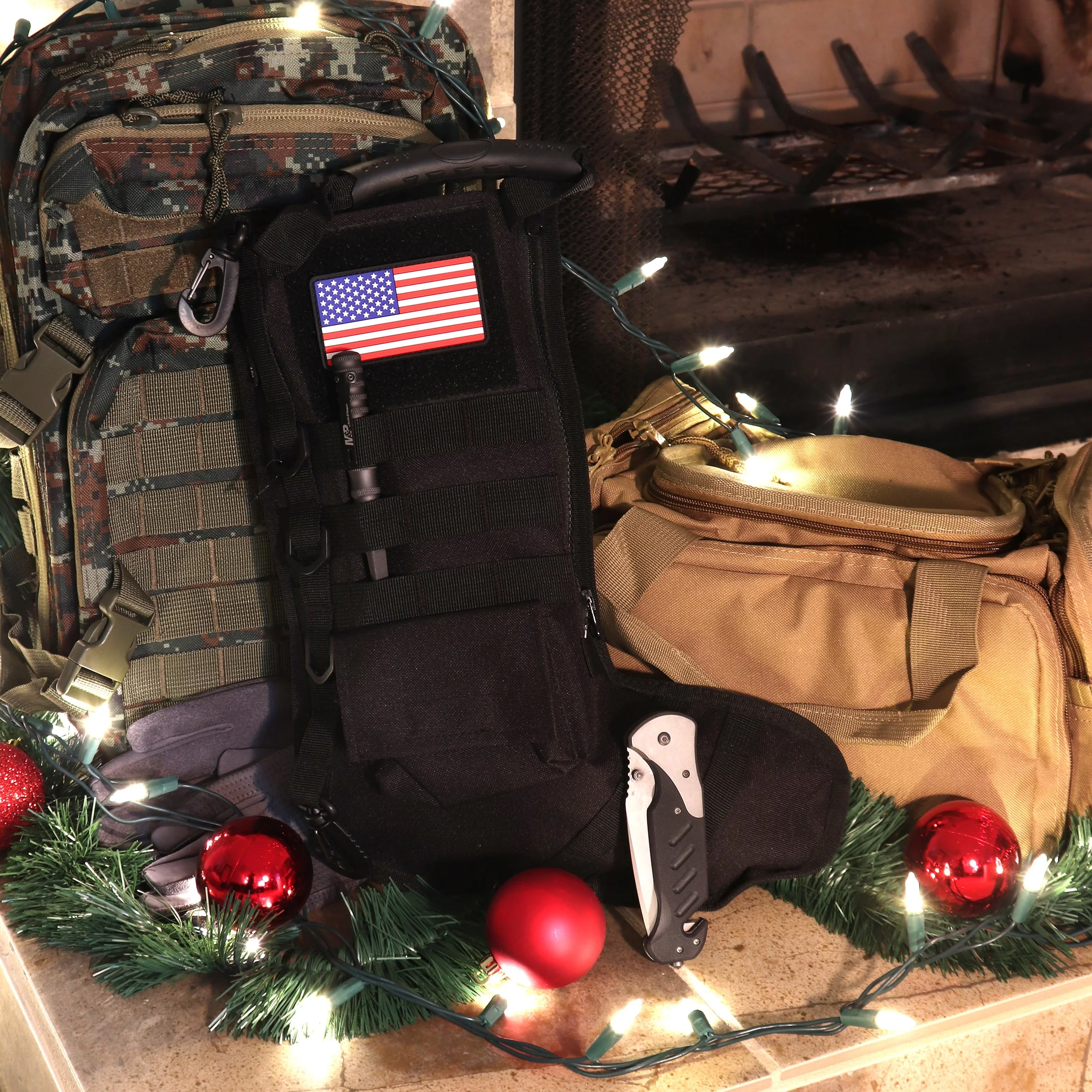 Osage River Ruck Up Tactical Stocking-Black - Image 2